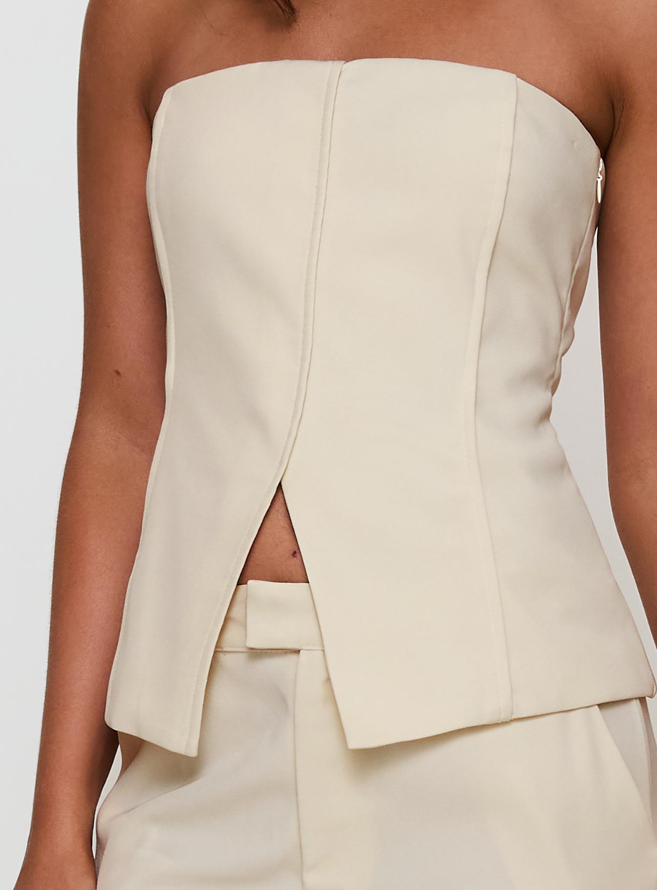 Lavish Living Strapless Top Cream Petite - Image 6