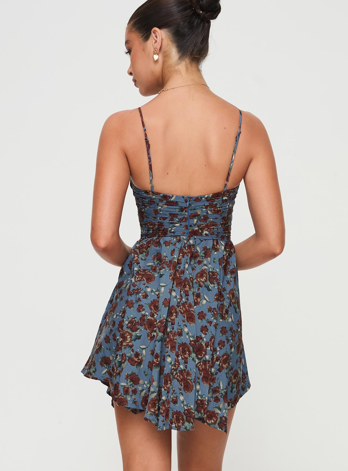 Barrett Mini Dress Blue / Floral - Image 6
