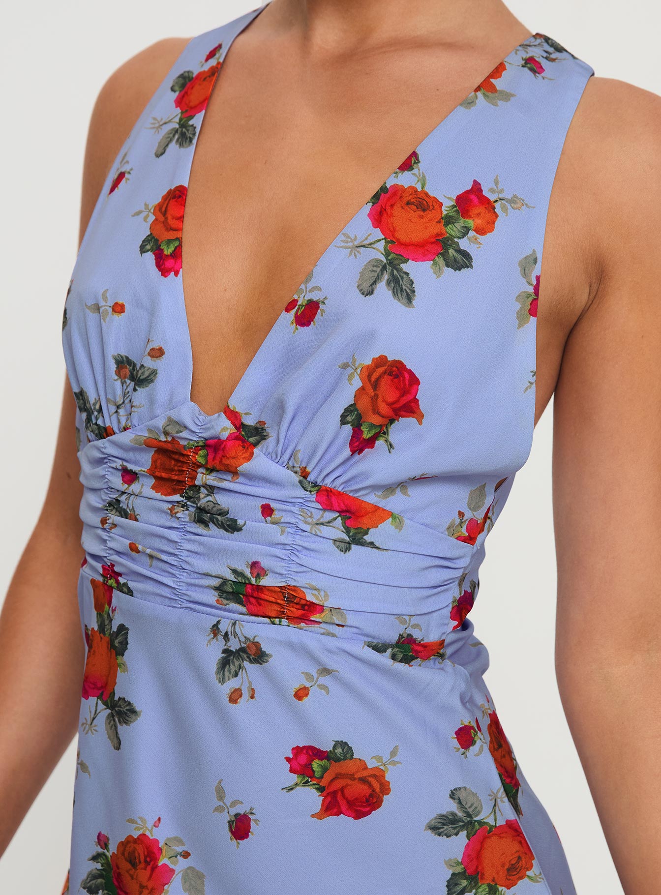 Connelly Mini Dress Blue Floral - Image 6