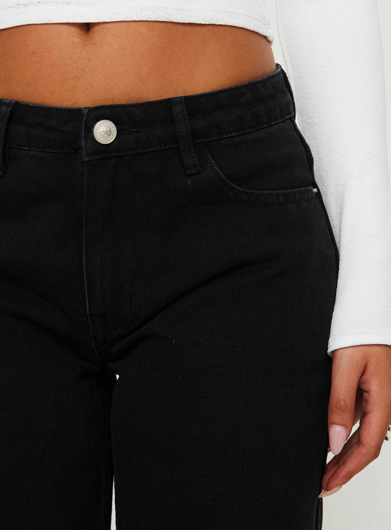 Maryanne Mid-rise Relaxed Jeans Washed Black - Image 6