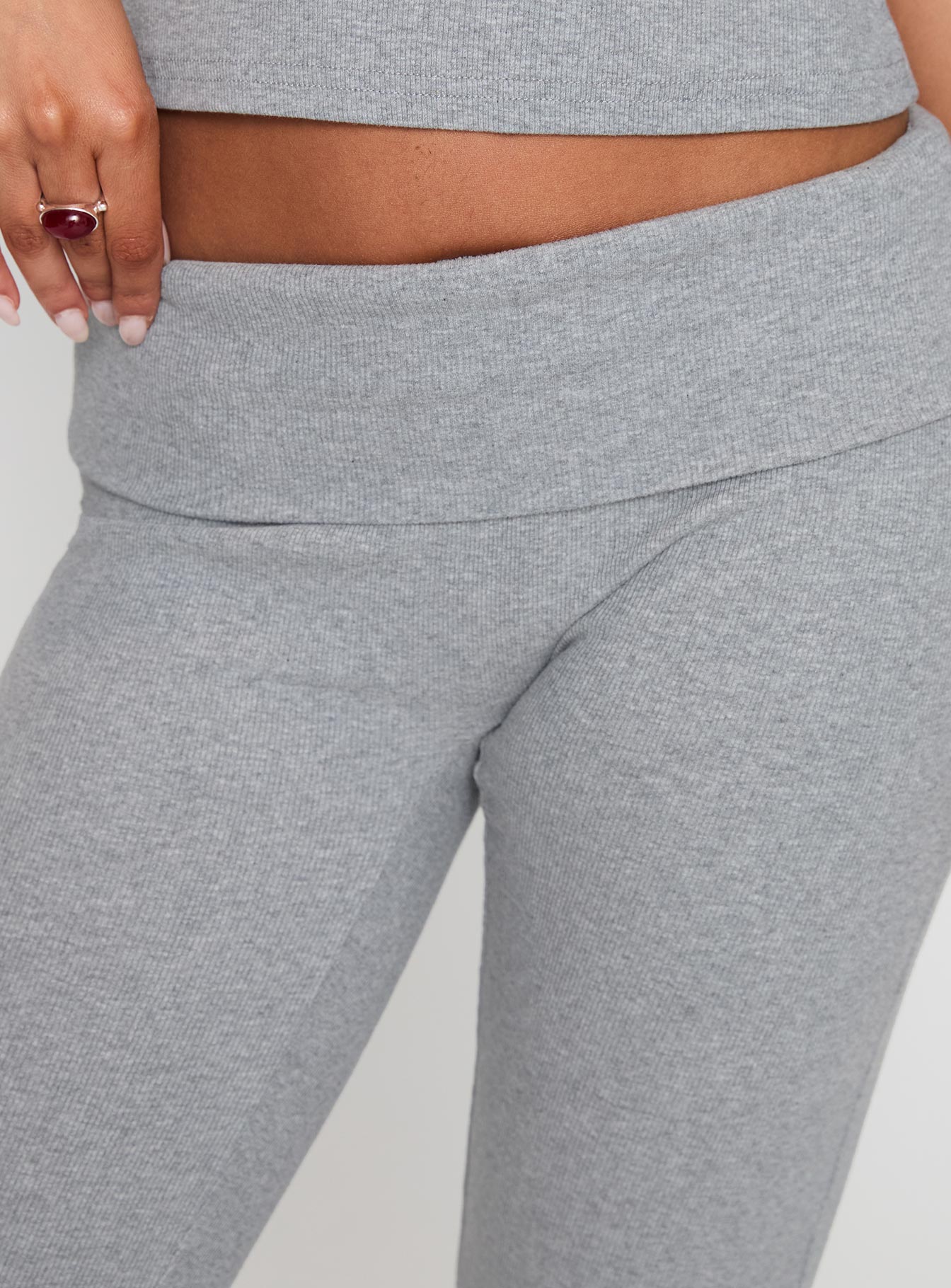 Truth Be Told Straight Leg Pant Grey Marle - Image 6