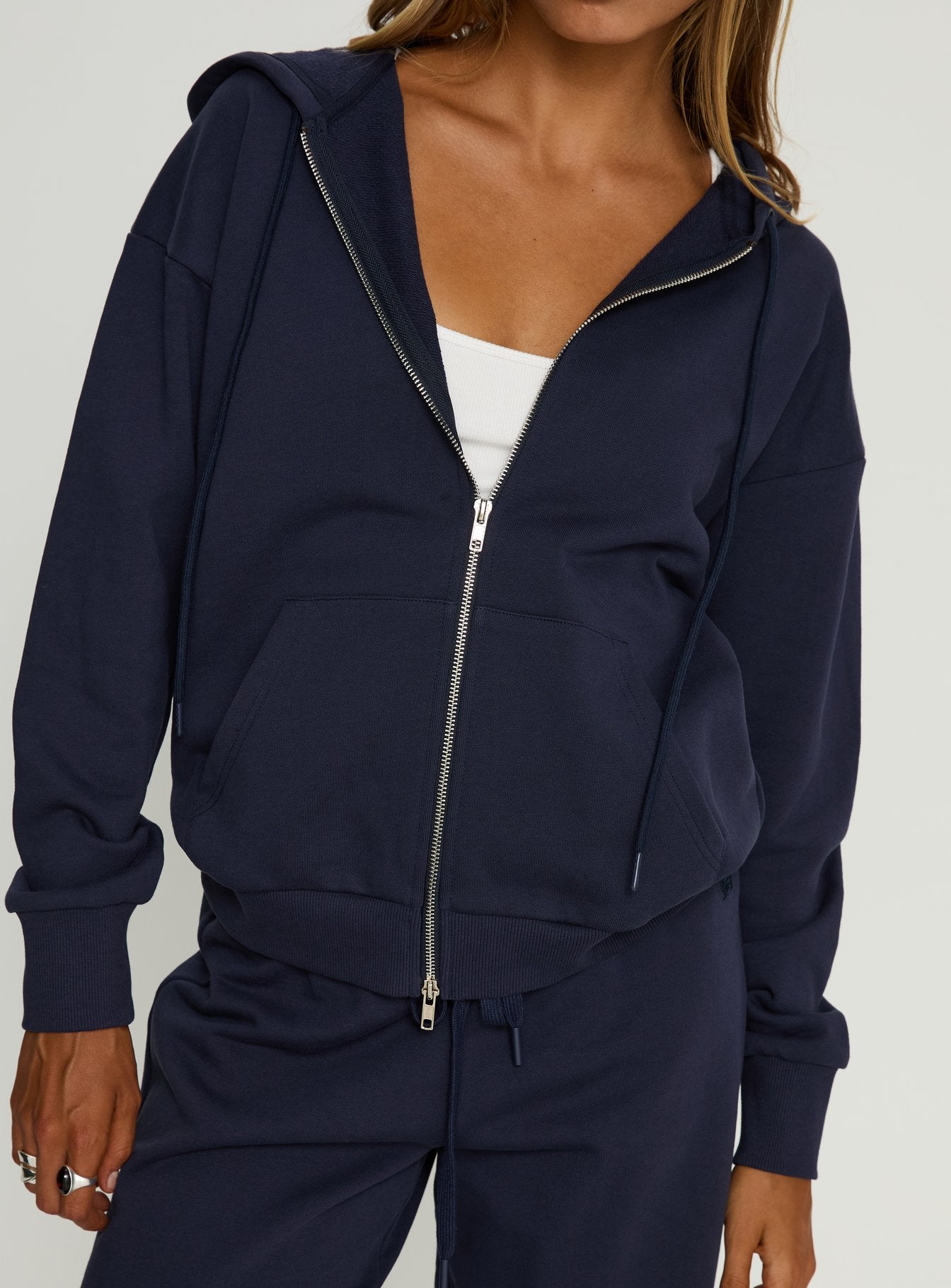 All Day Oversized Hoodie Navy - Image 6
