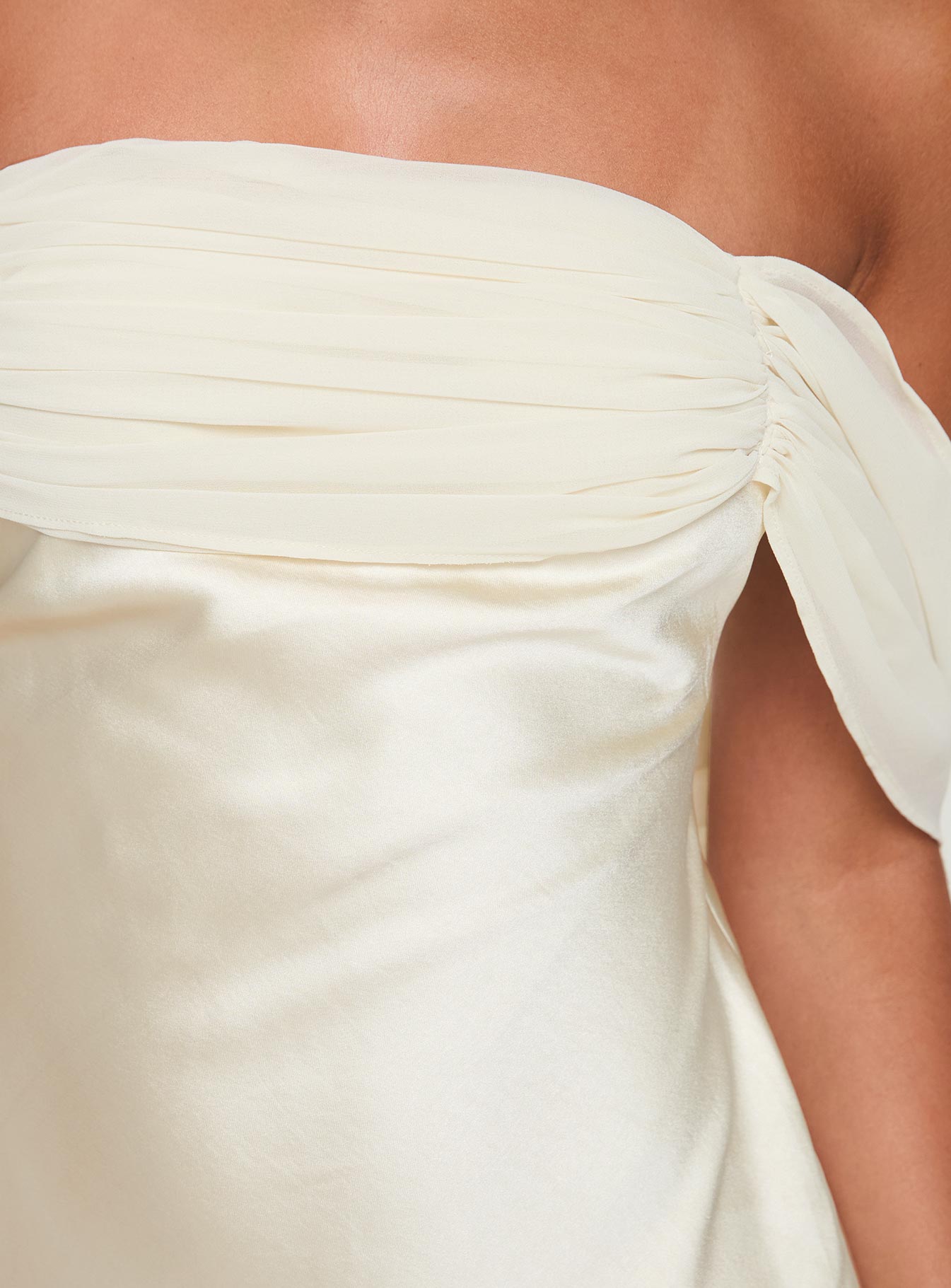 Adoration Mini Dress Cream - Image 6