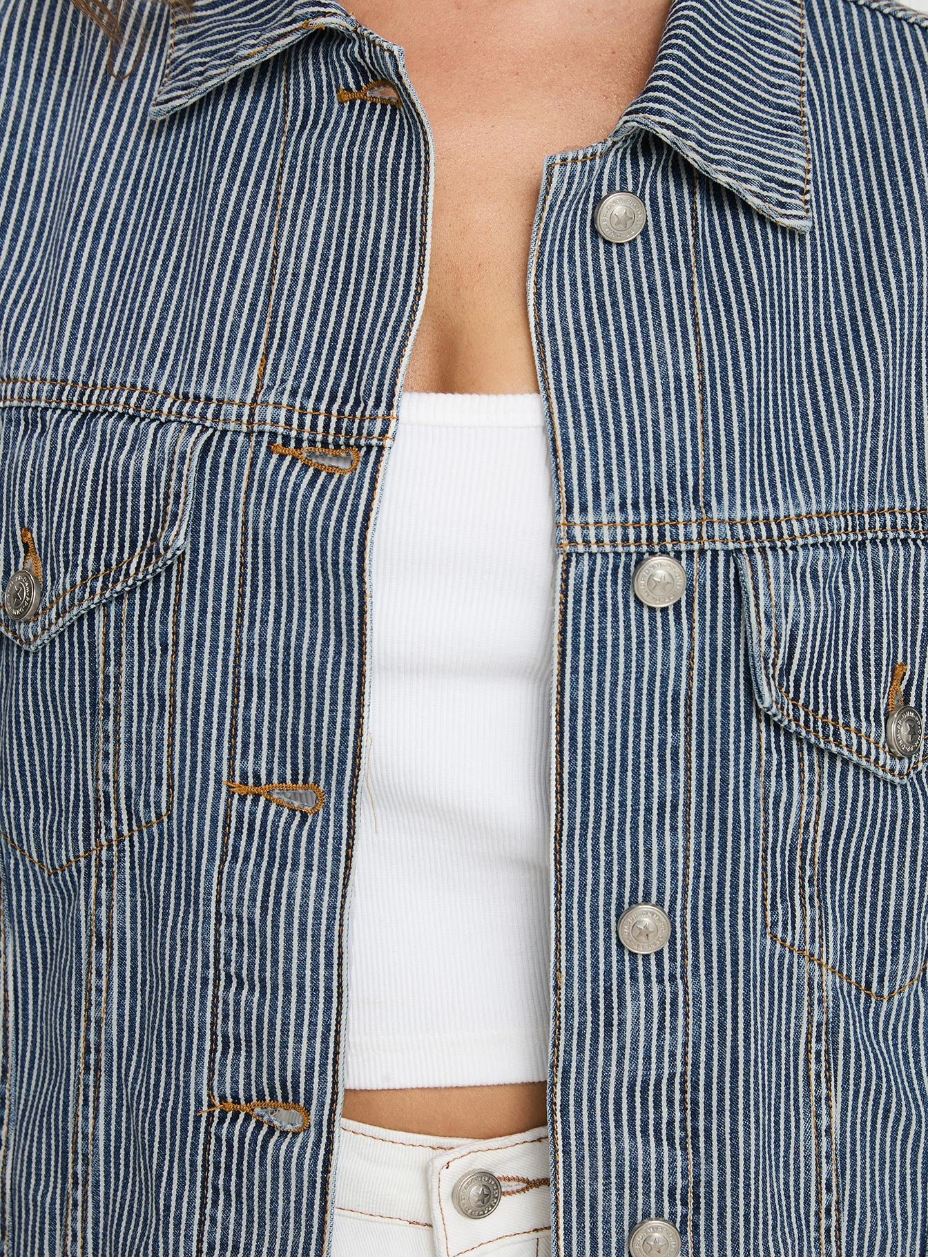 Eternal Sunshine Jacket Dark Wash Denim - Image 5