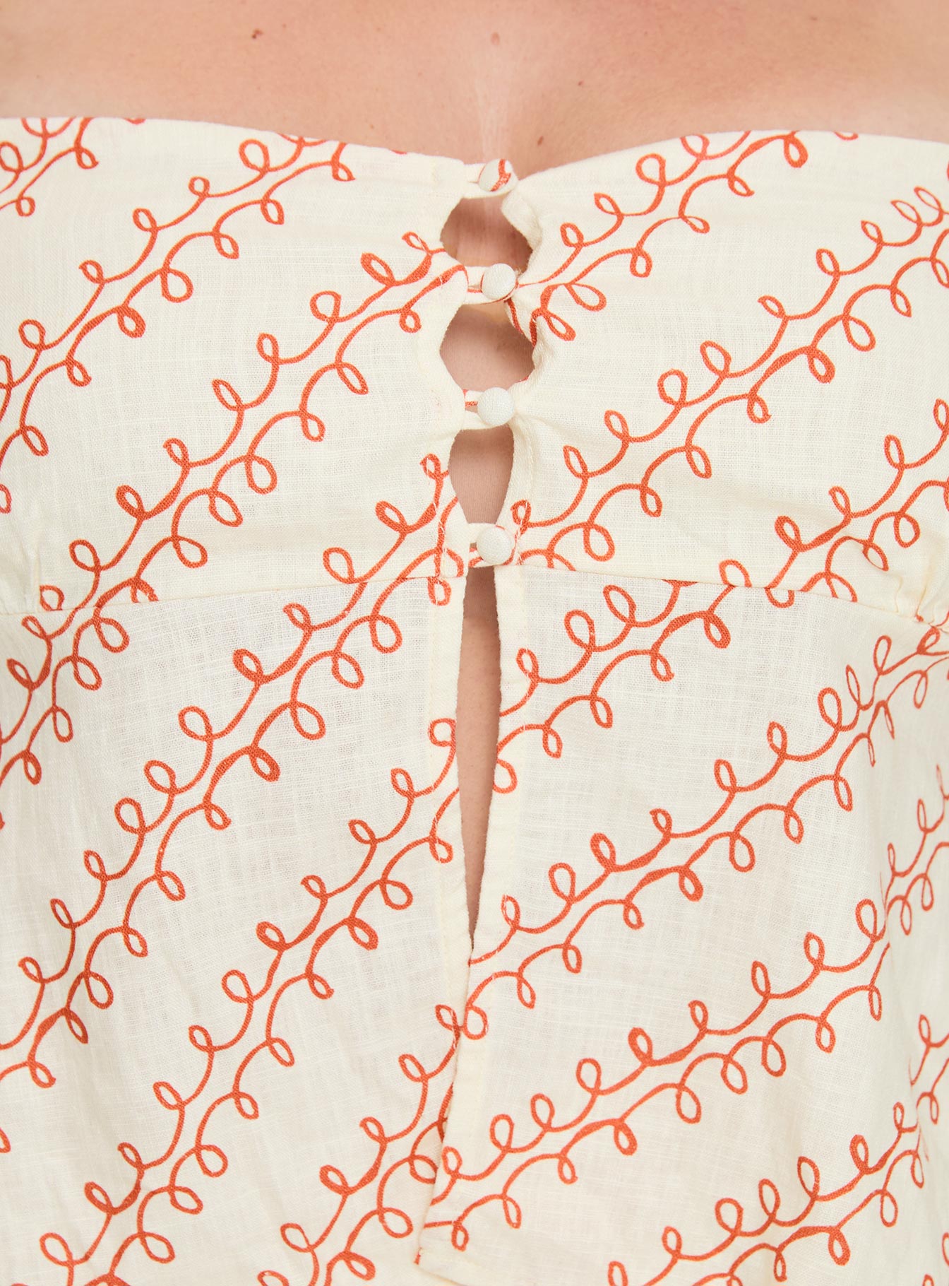 Passionfruit Linen Blend Top Multi Curve - Image 6