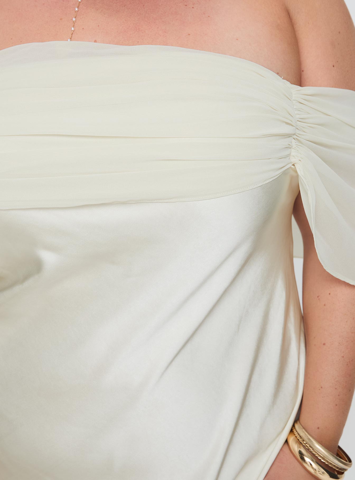 Adoration Mini Dress Cream Curve - Image 6