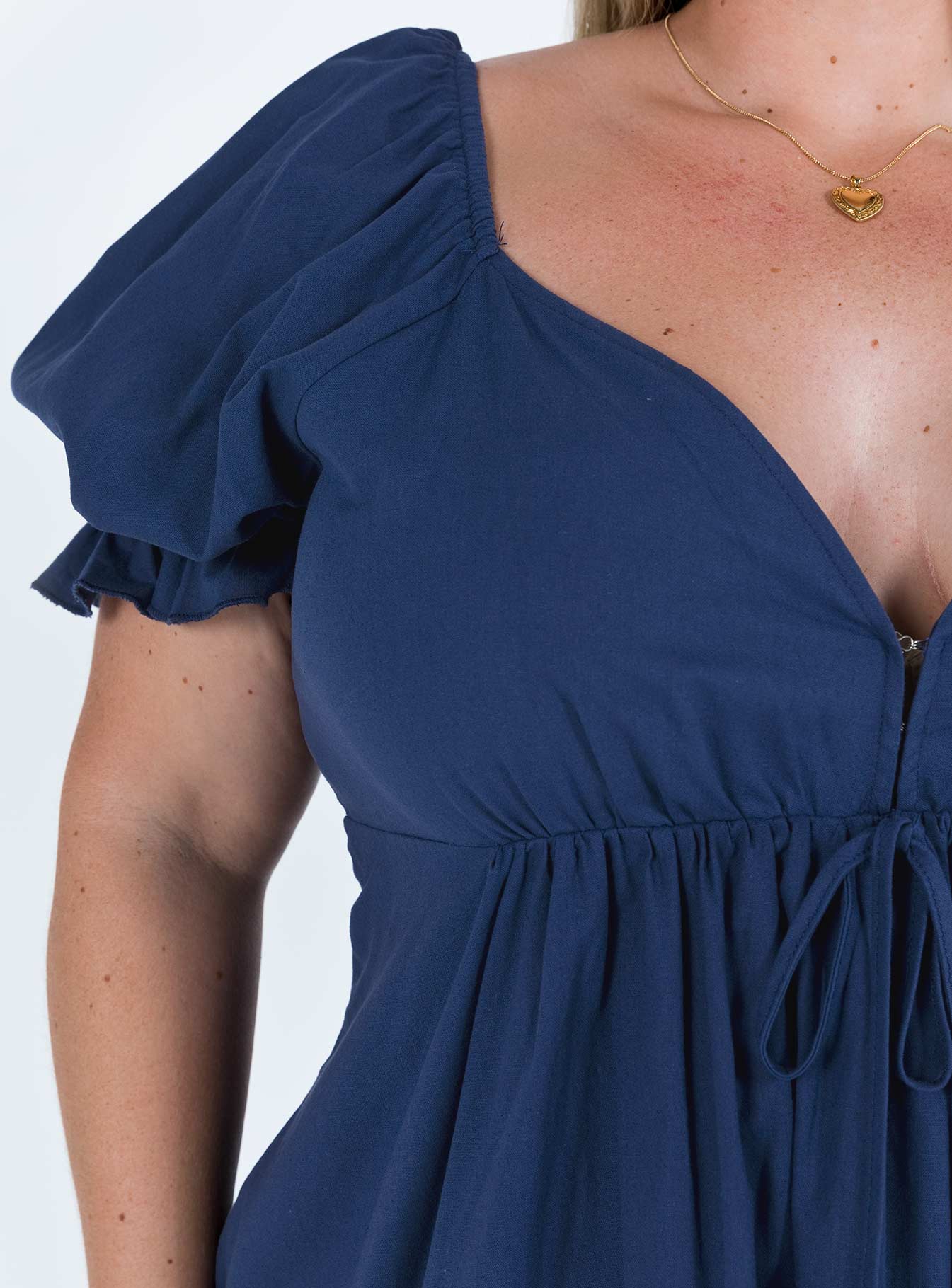 Blissful Mini Dress Navy Curve - Image 6