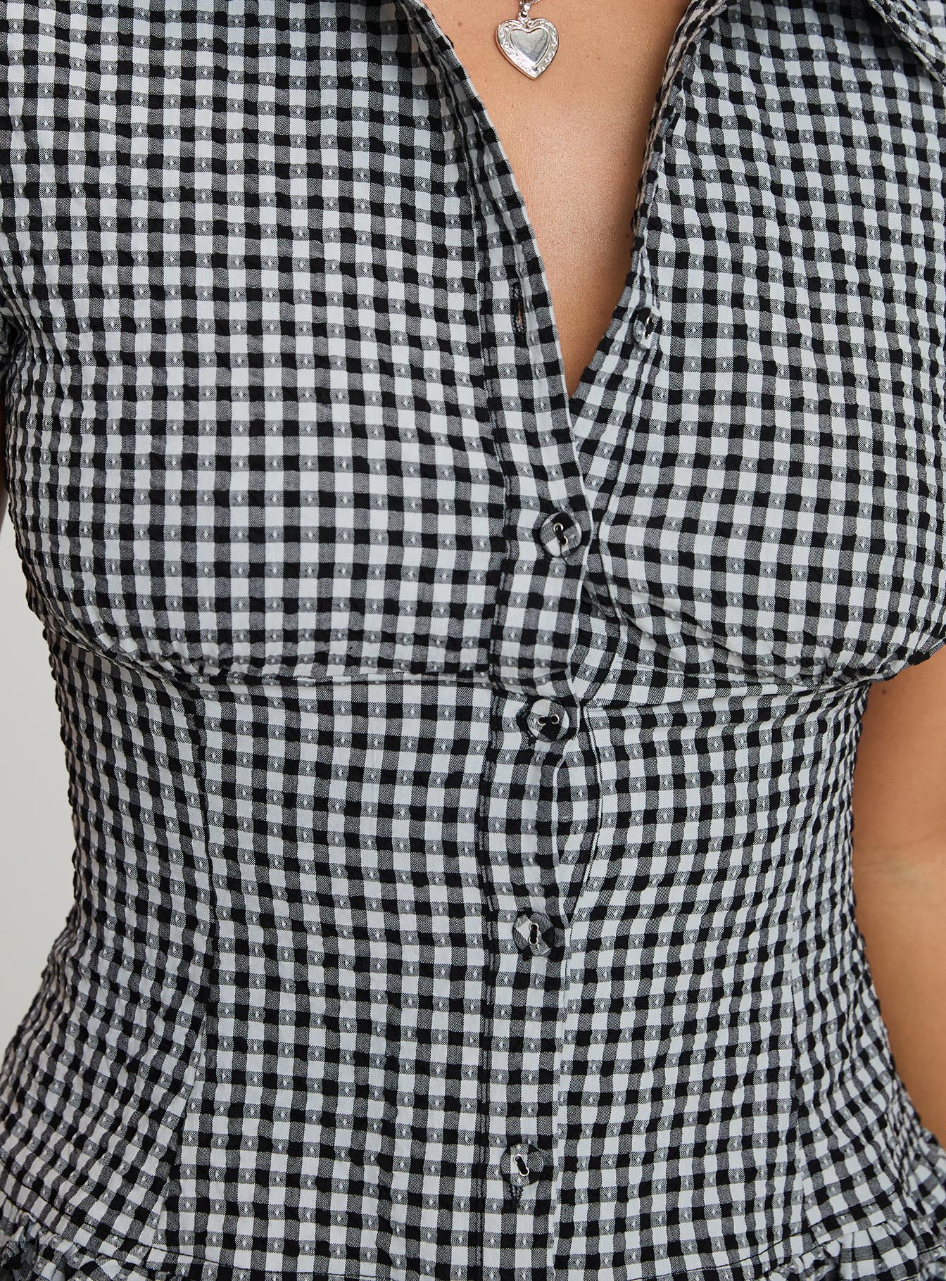 Covey Shirred Puff Sleeve Top Multi Petite - Image 6