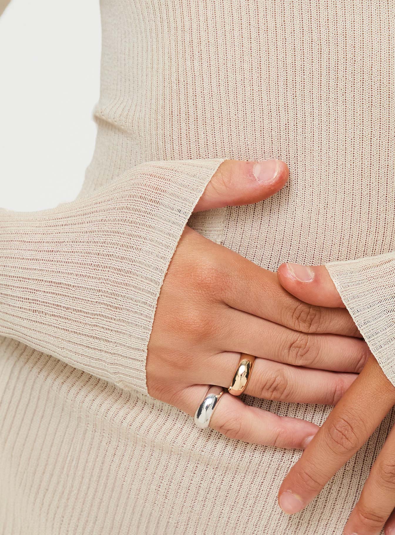 Ardis Long Sleeve Mini Dress White - Image 6