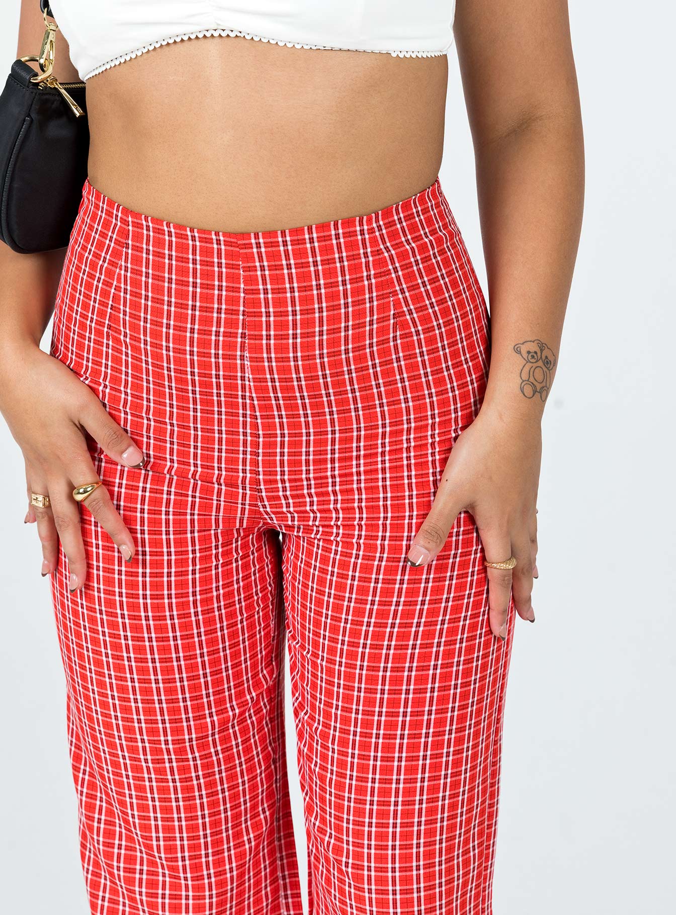 Euros Pants Red Tartan - Image 7