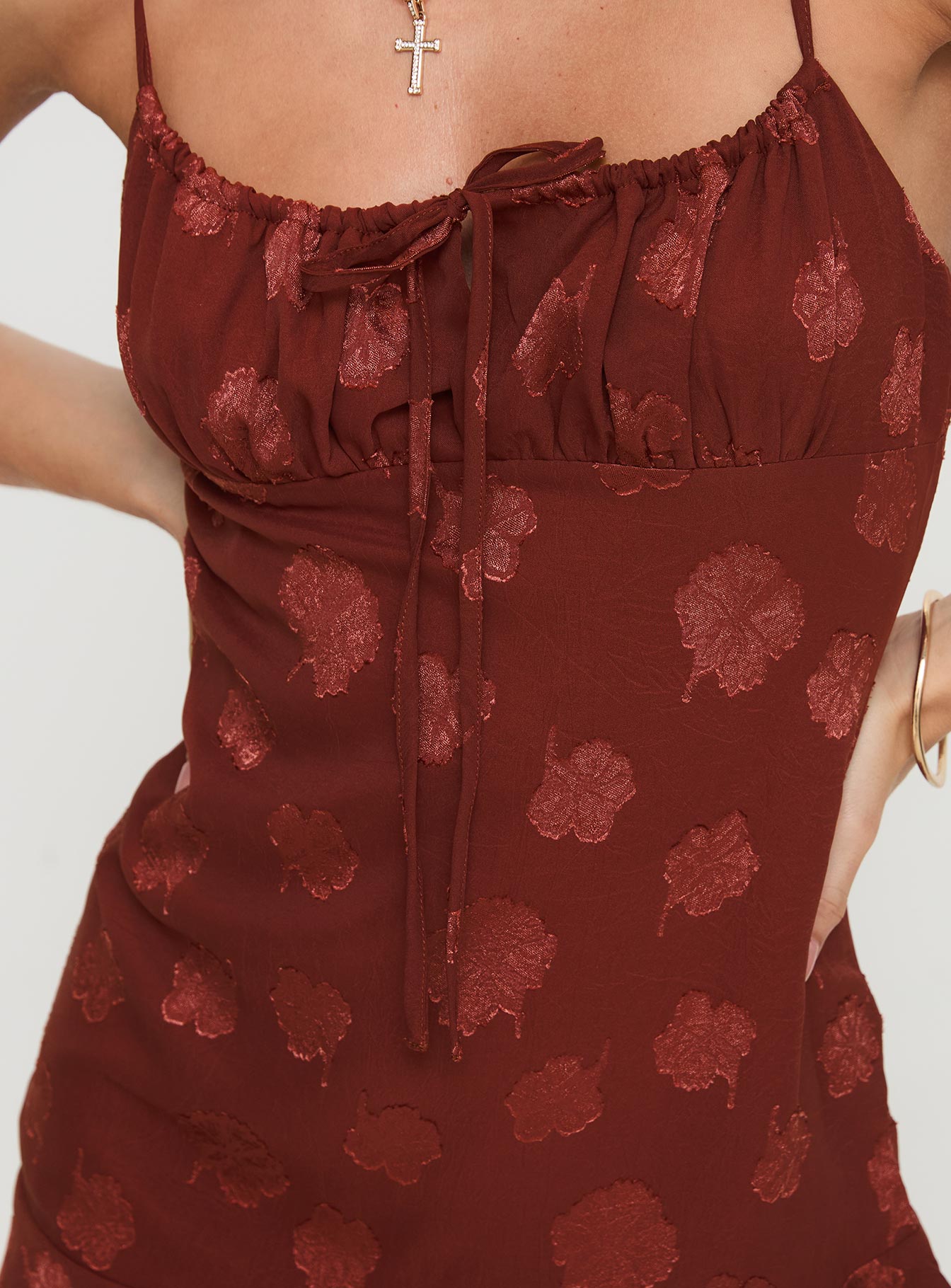 Cosabella Mini Dress Brown - Image 6