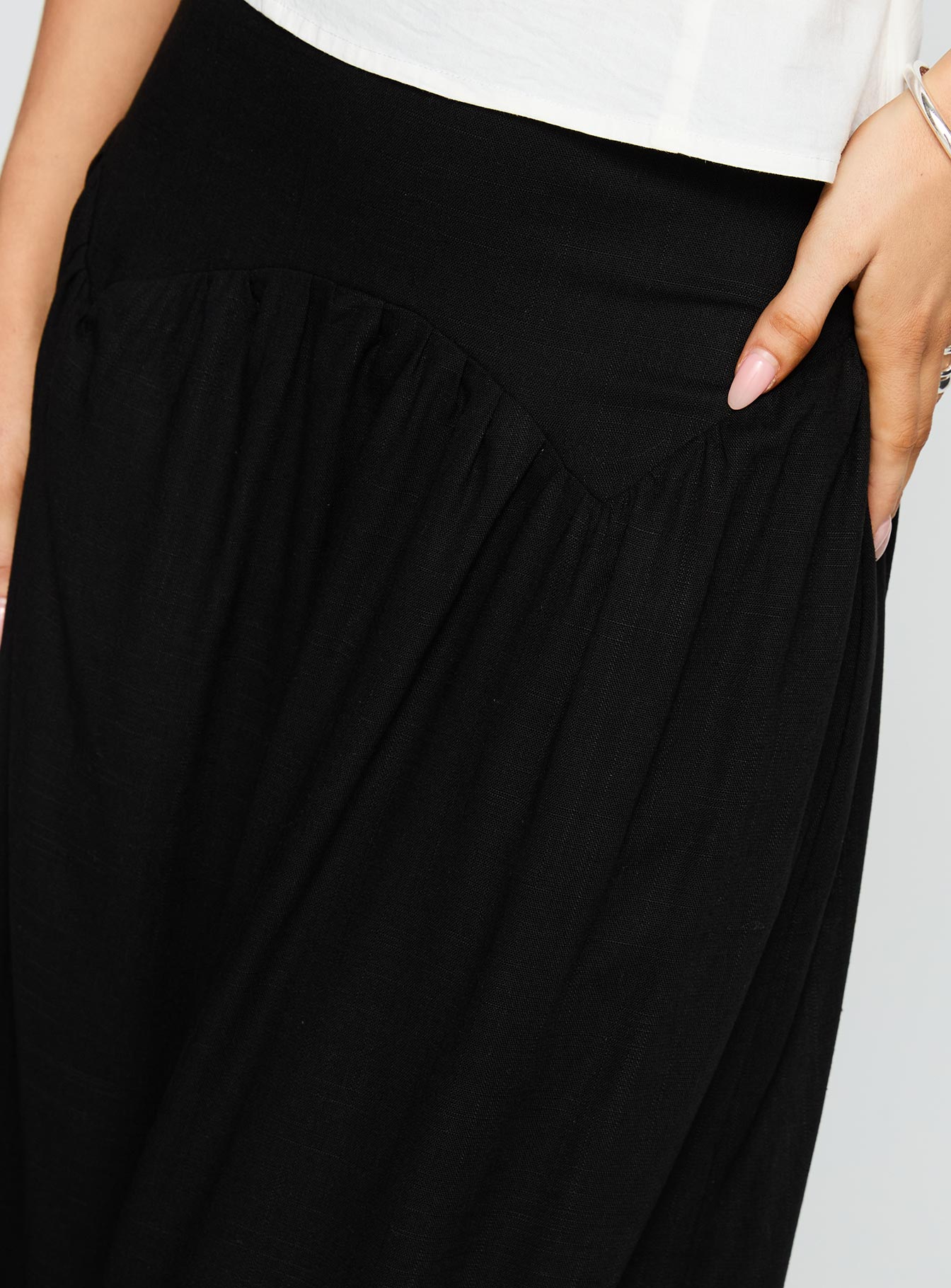 Human Nurture Maxi Skirt Black - Image 5