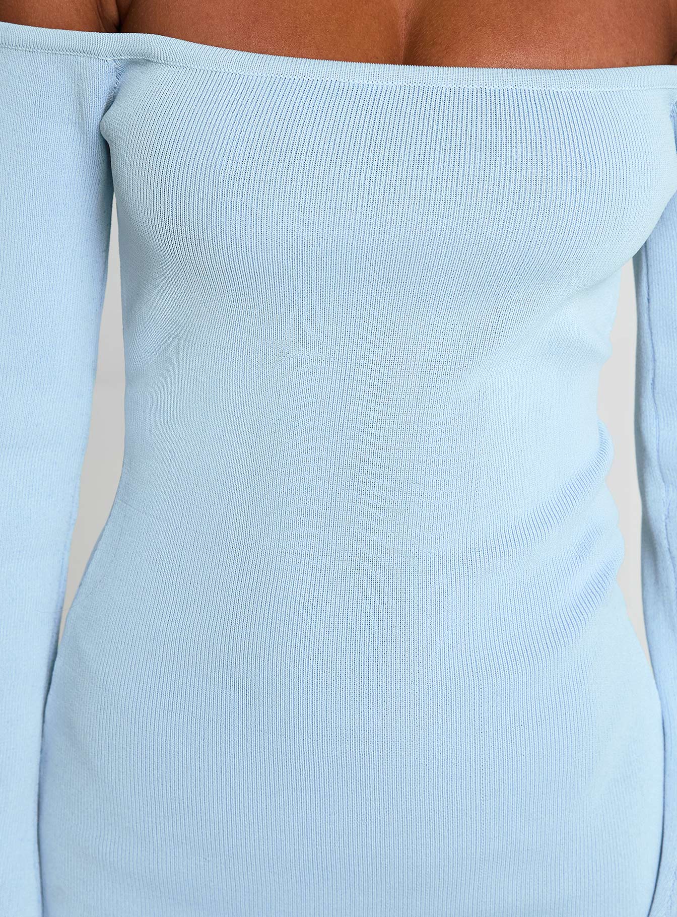 Parisa Long Sleeve Mini Dress Blue - Image 6