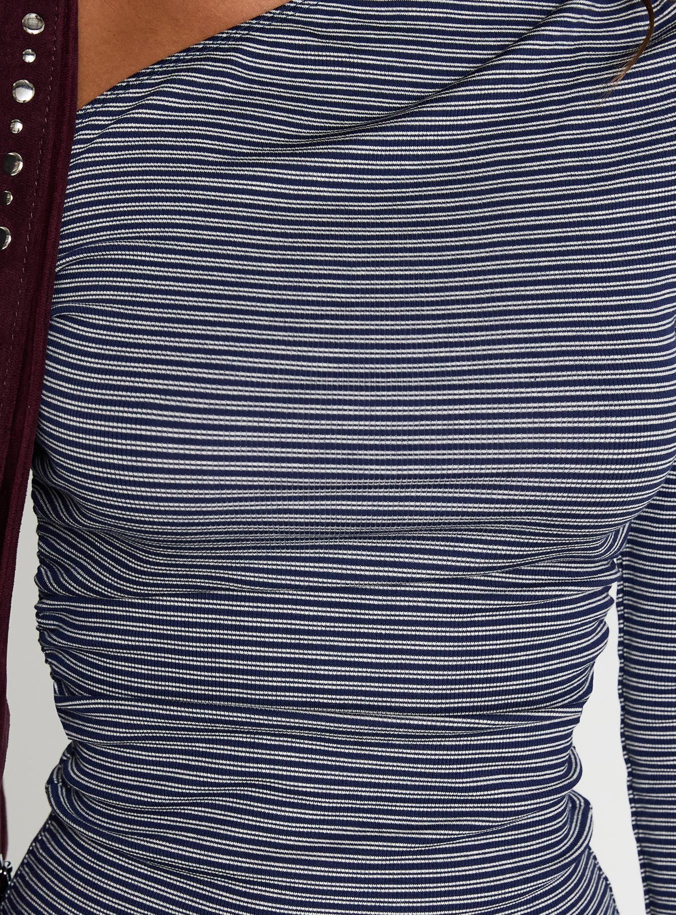 Beller Long Sleeve Top Navy Stripe - Image 6