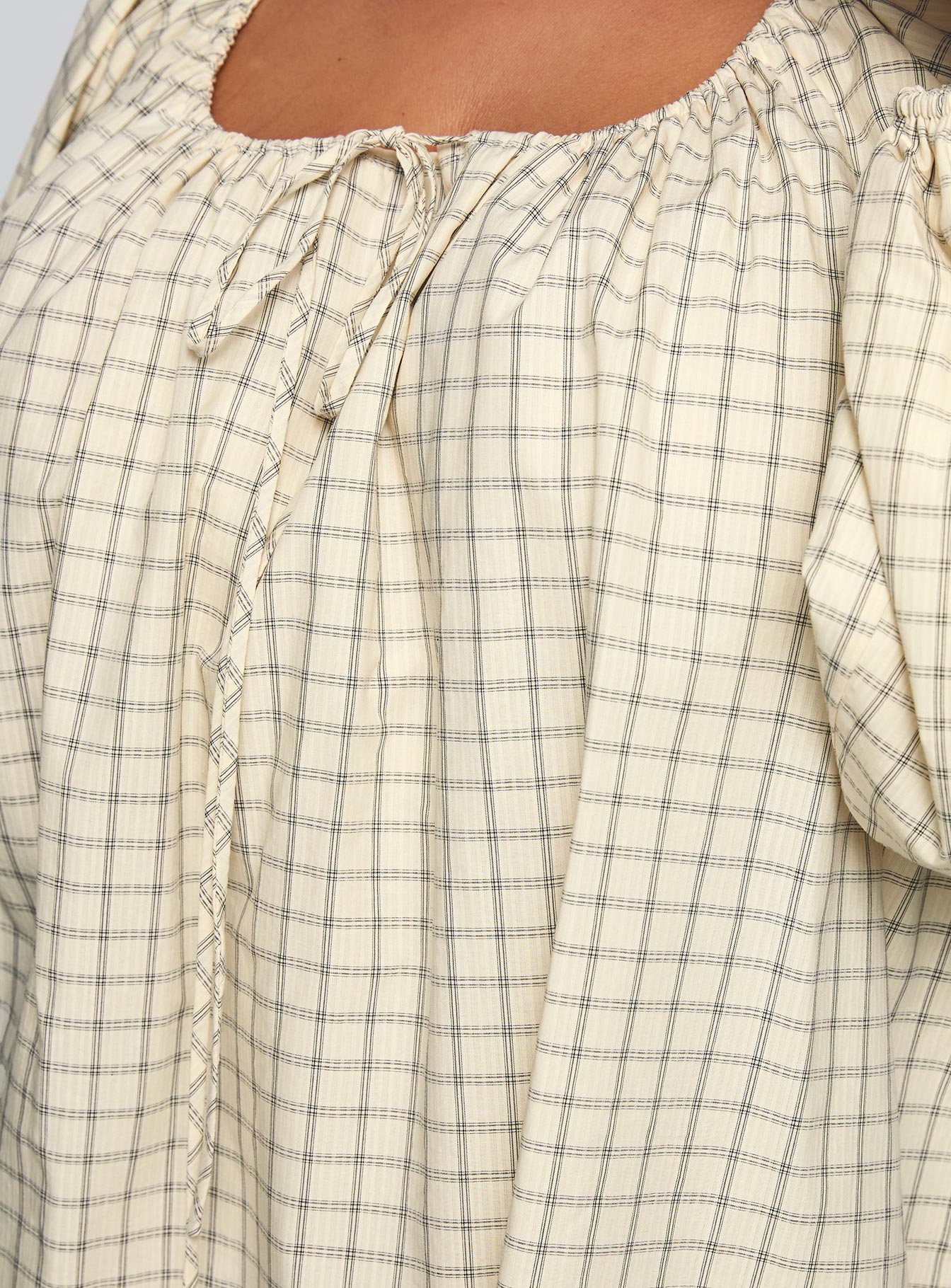 Preacher Playsuit White Check Curve - Image 6