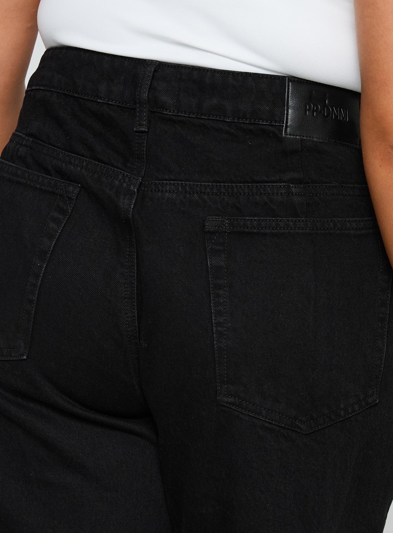 Goldie High Rise Wide Leg Jeans True Black Curve - Image 6