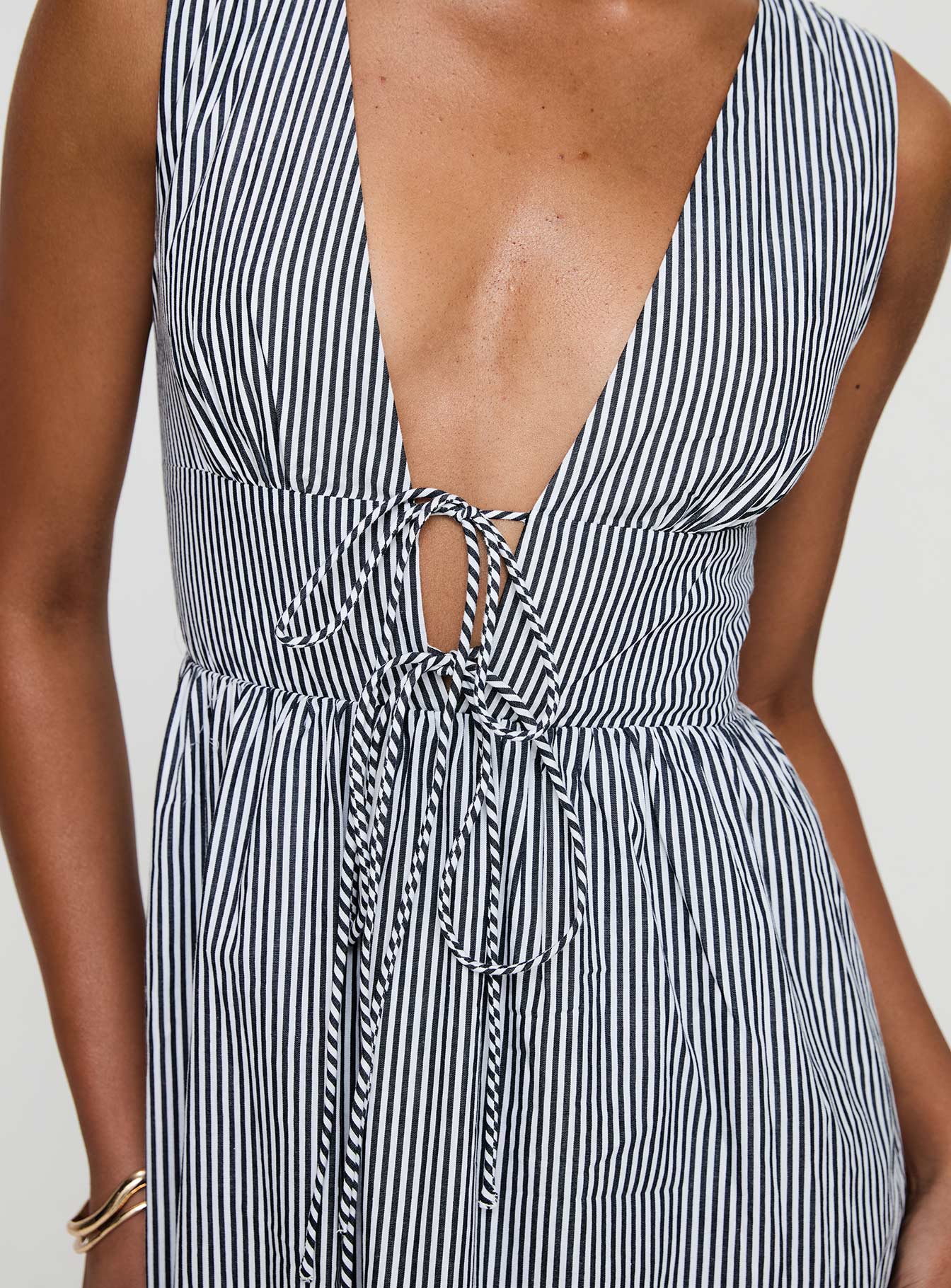 Pokey Maxi Dress Black / White Stripe - Image 6