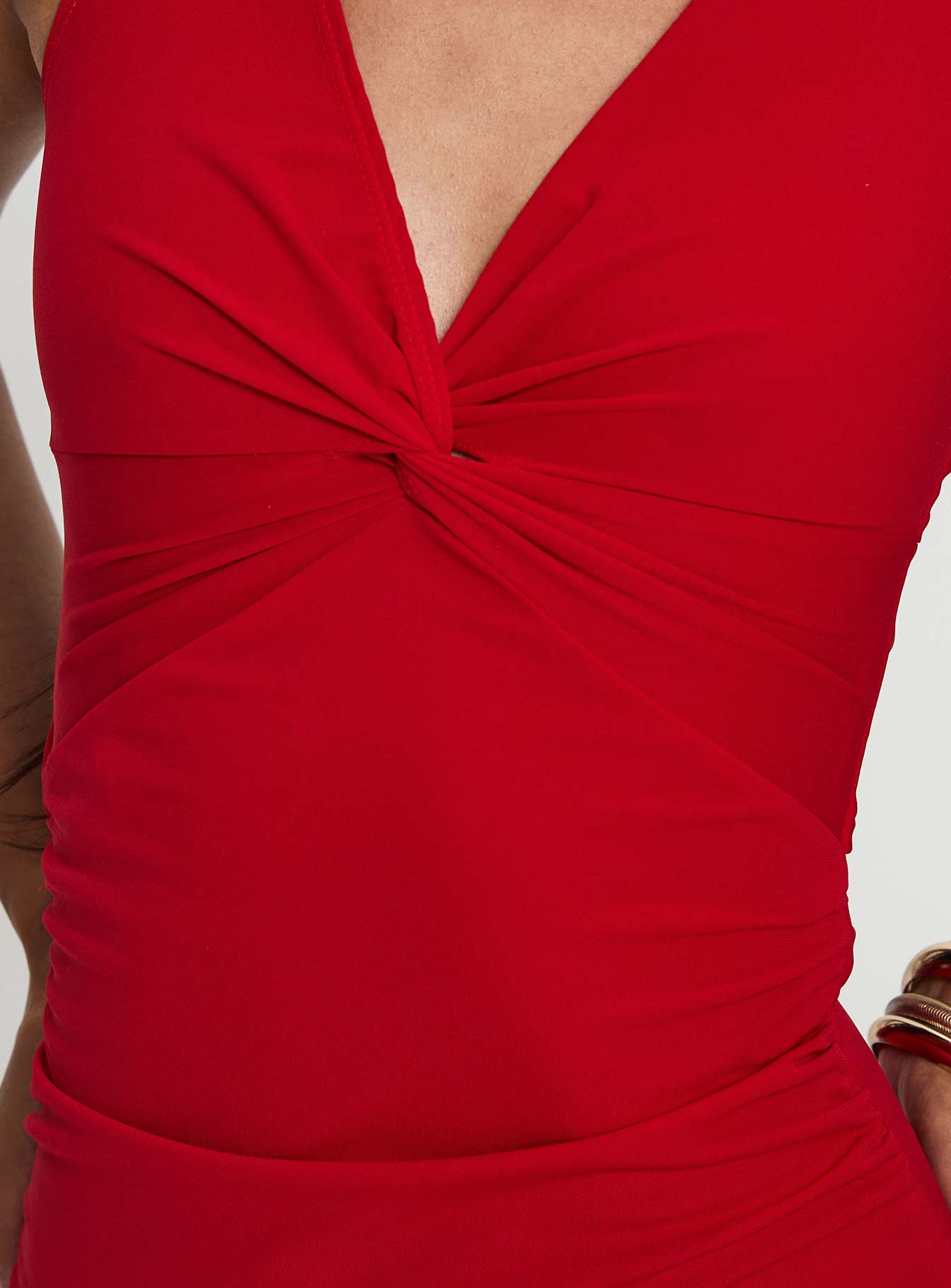 Mesmerise Halter Maxi Dress Red - Image 5