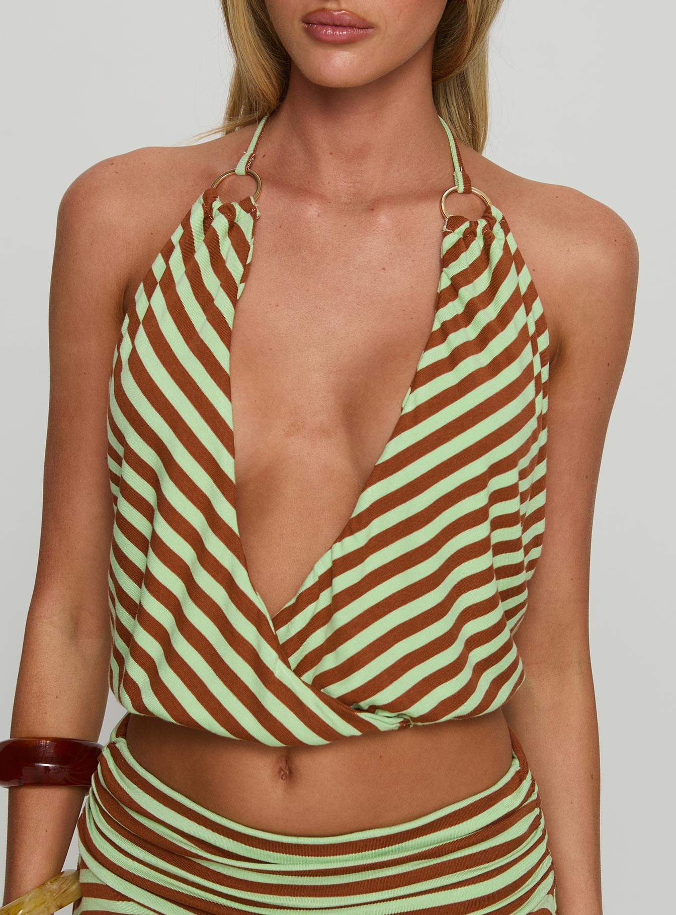 Desire More Plunge Neck Top Multi - Image 6