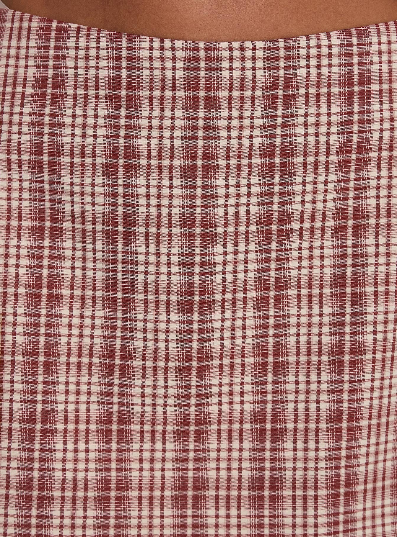 Theodosia Mini Skirt Red Check - Image 6