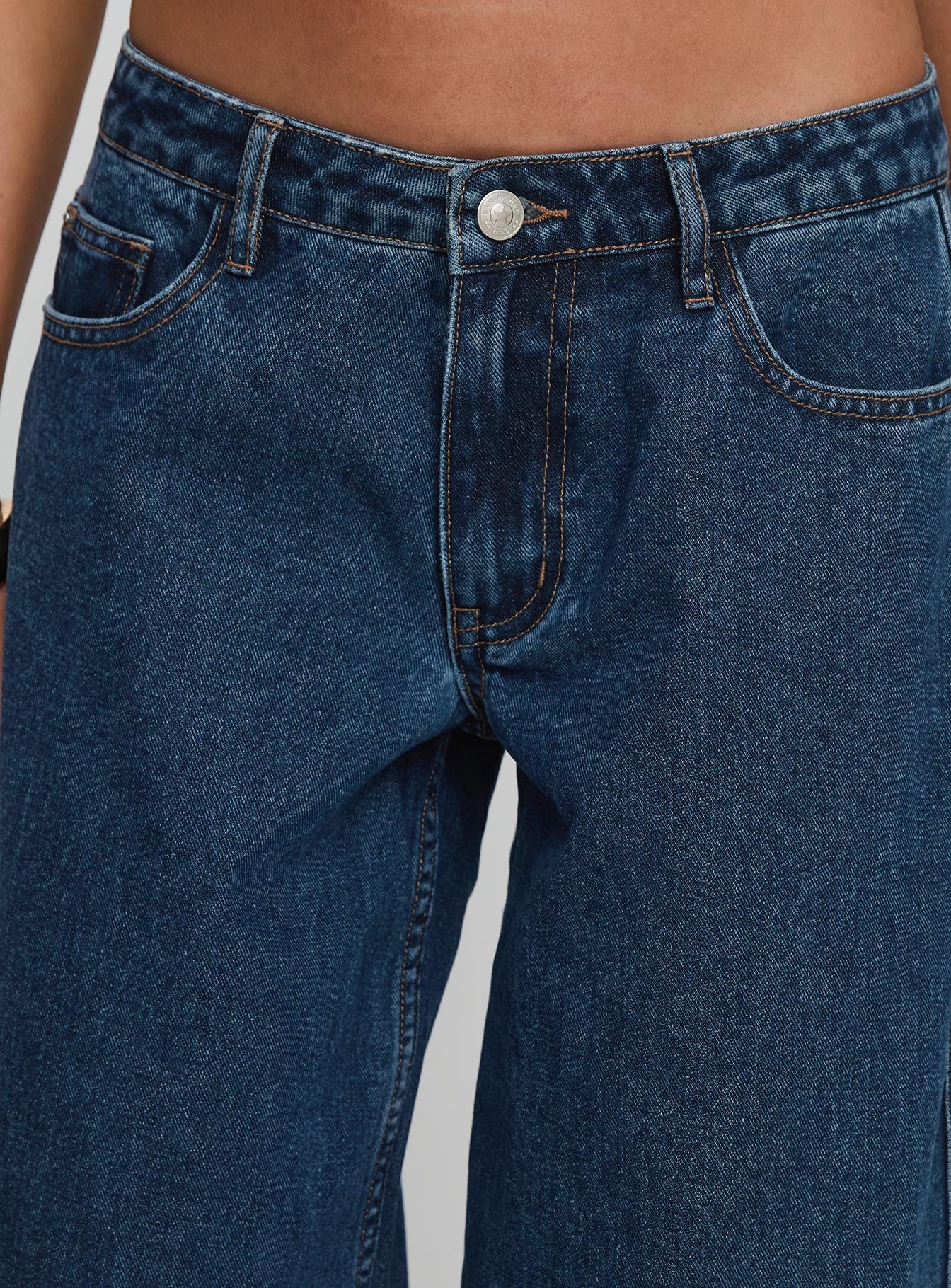 Ramos Low Rise Denim Jeans Dark Blue Wash - Image 6