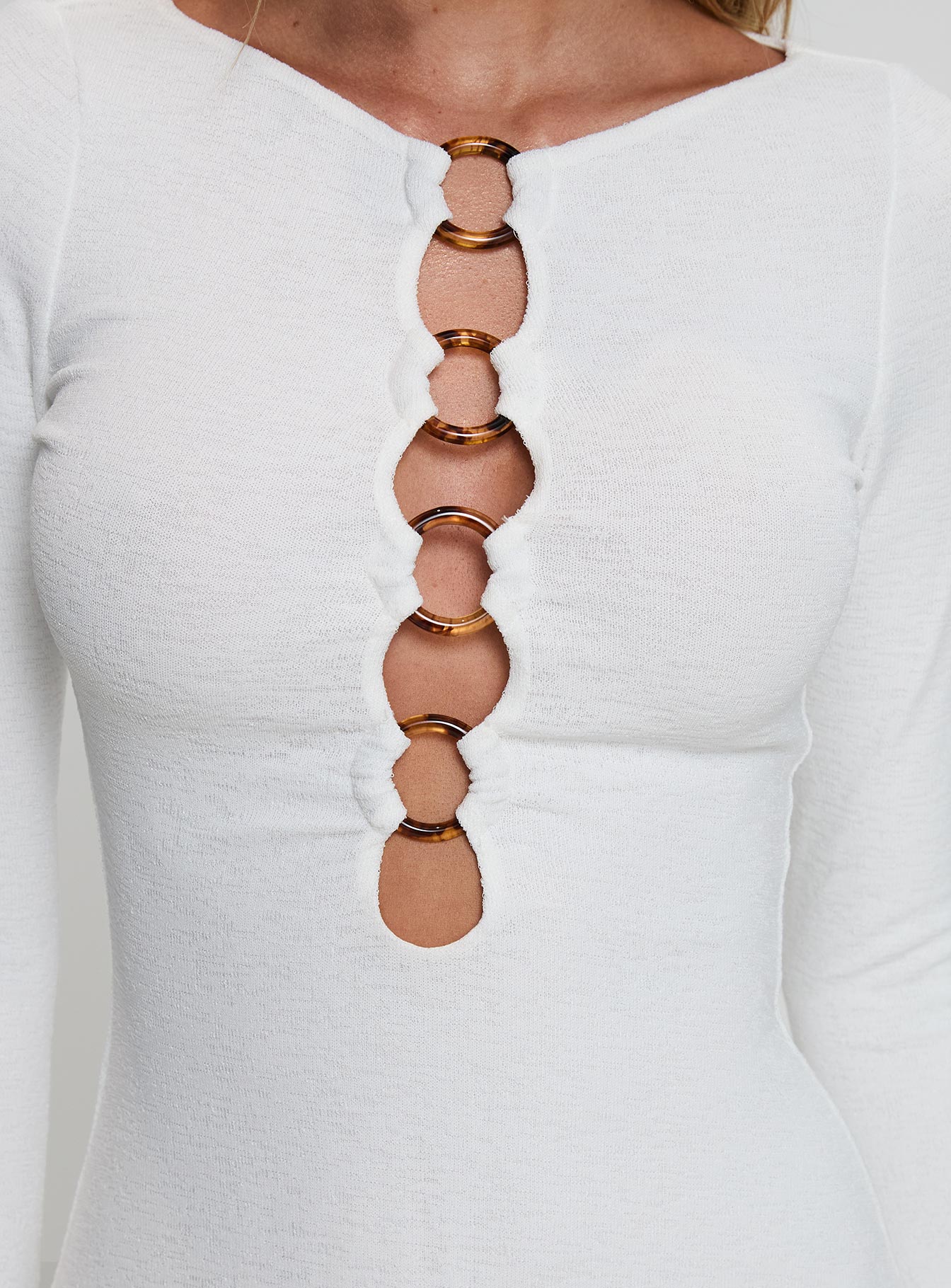 Dejonge Ring Mini Dress White - Image 6