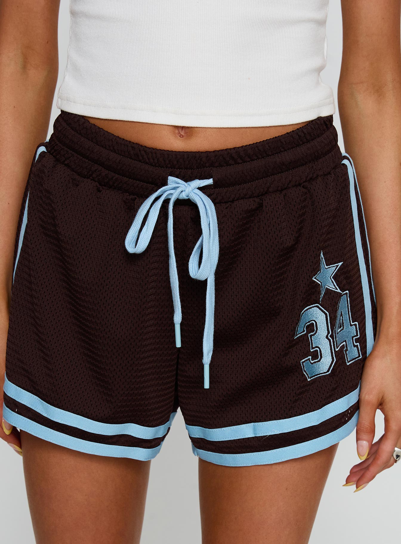 Brityn Sports Short Brown / Blue - Image 6