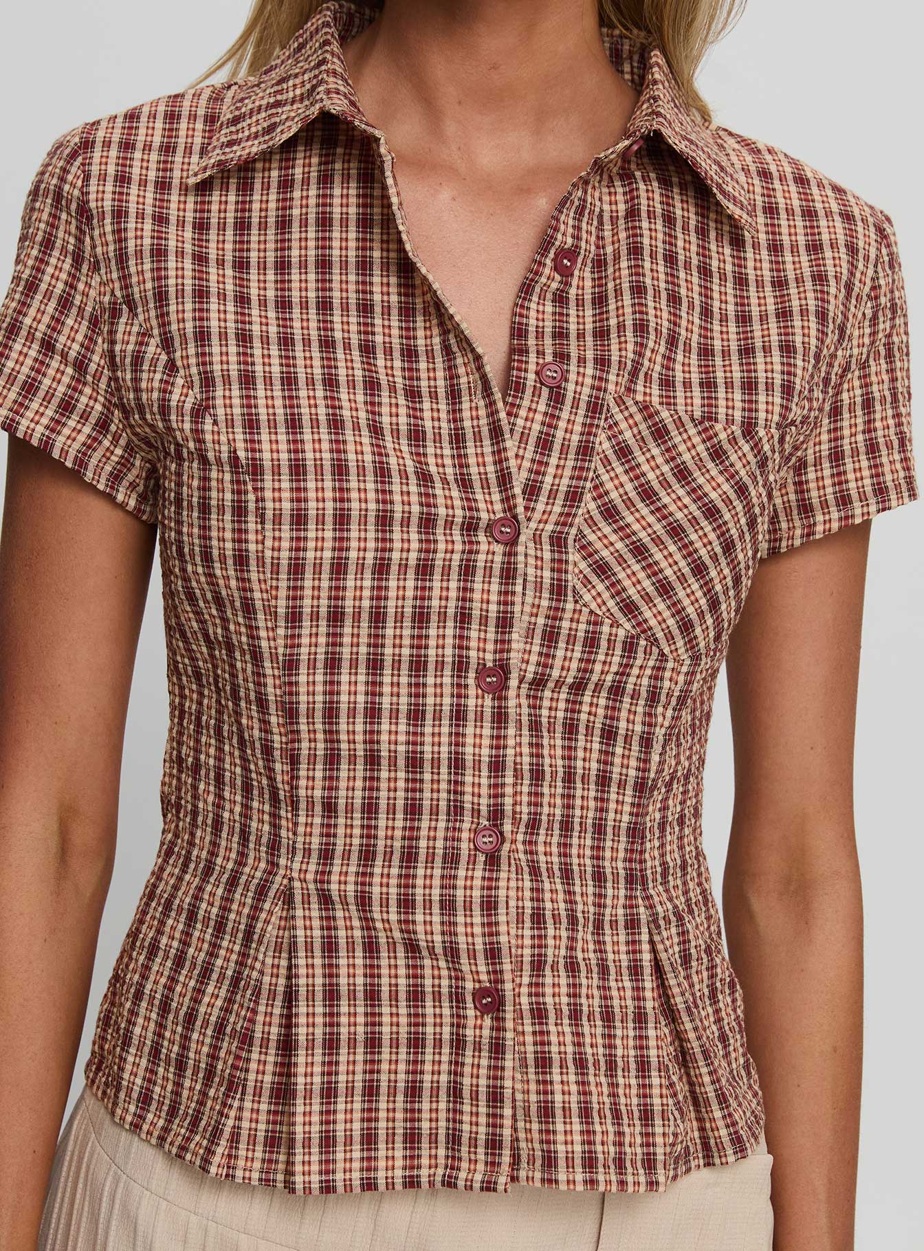 Alma Mater Top Red Check - Image 6