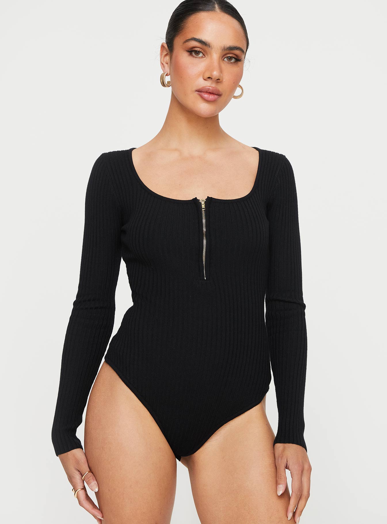 Zuma Long Sleeve Bodysuit Black - Image 5