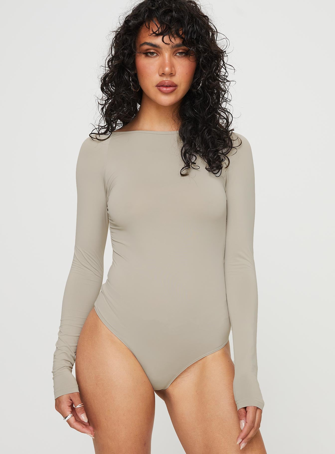 Gatewood Long Sleeve Bodysuit Grey - Image 6