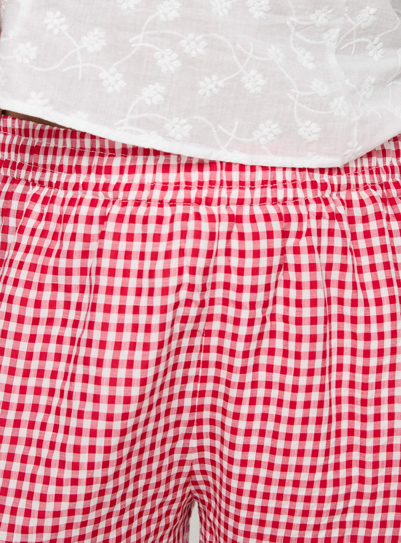 Beach House Shorts Red / White Gingham Curve - Image 6