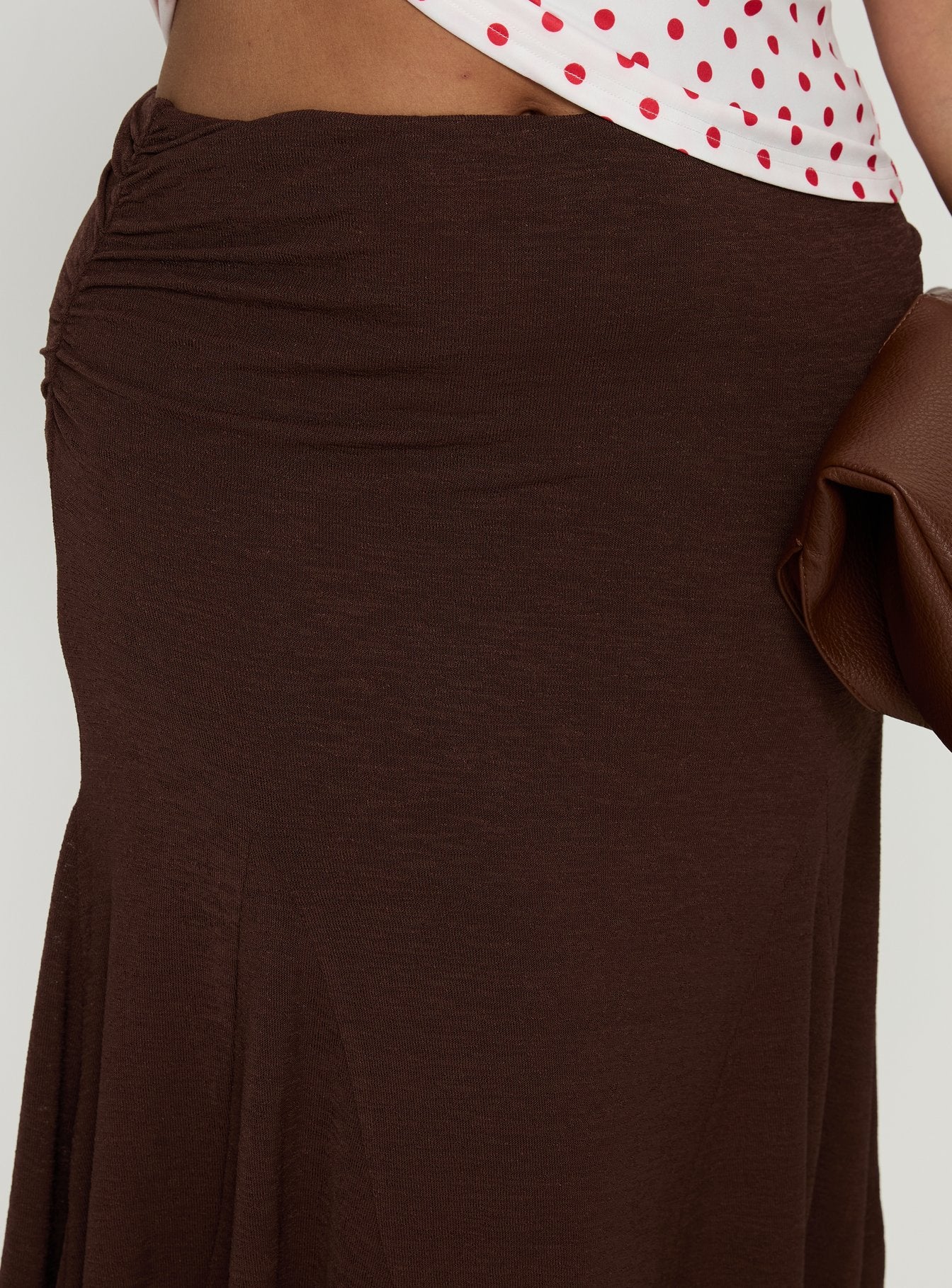 Lewish Low Rise Midi Skirt Chocolate Curve - Image 6