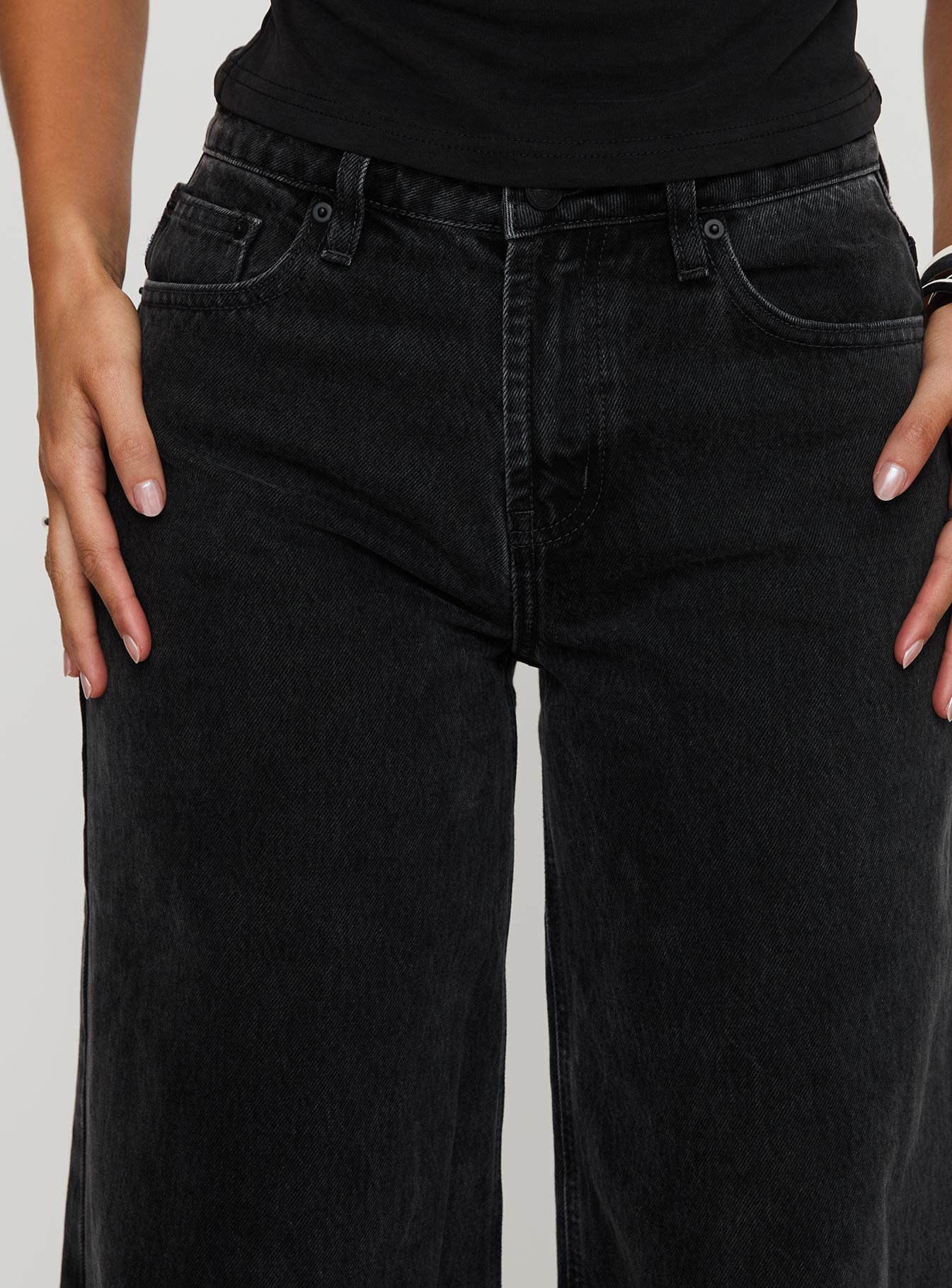 Toby Low Rise Baggy Jeans Charcoal - Image 6