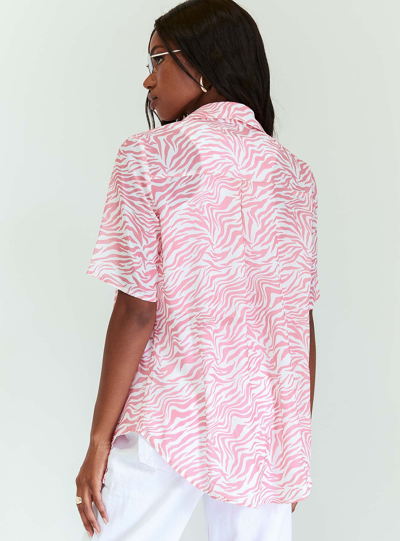 Ziggy Short Sleeve Shirt Pink - Image 5