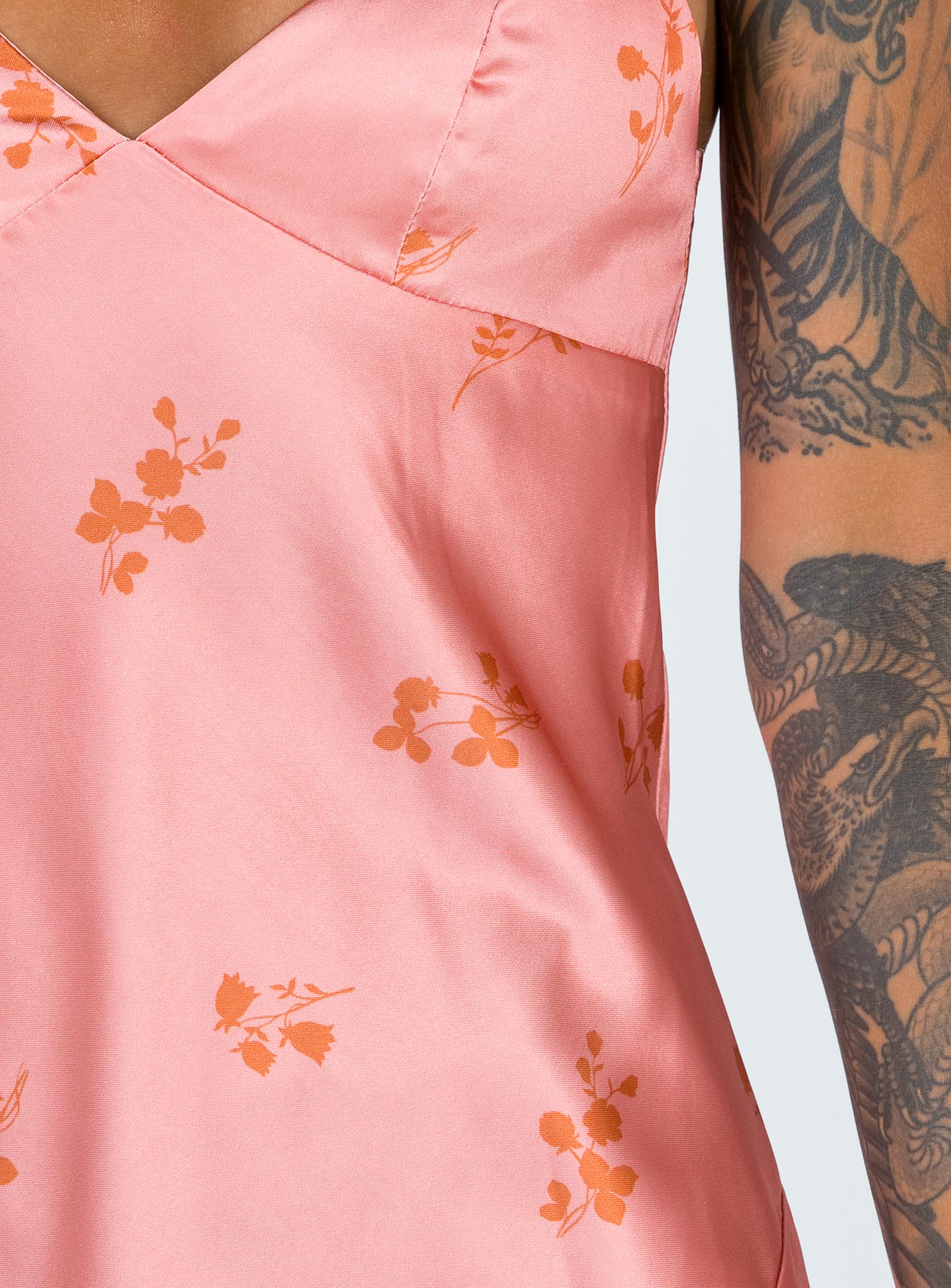 Stargazing Mini Dress Pink Floral - Image 7