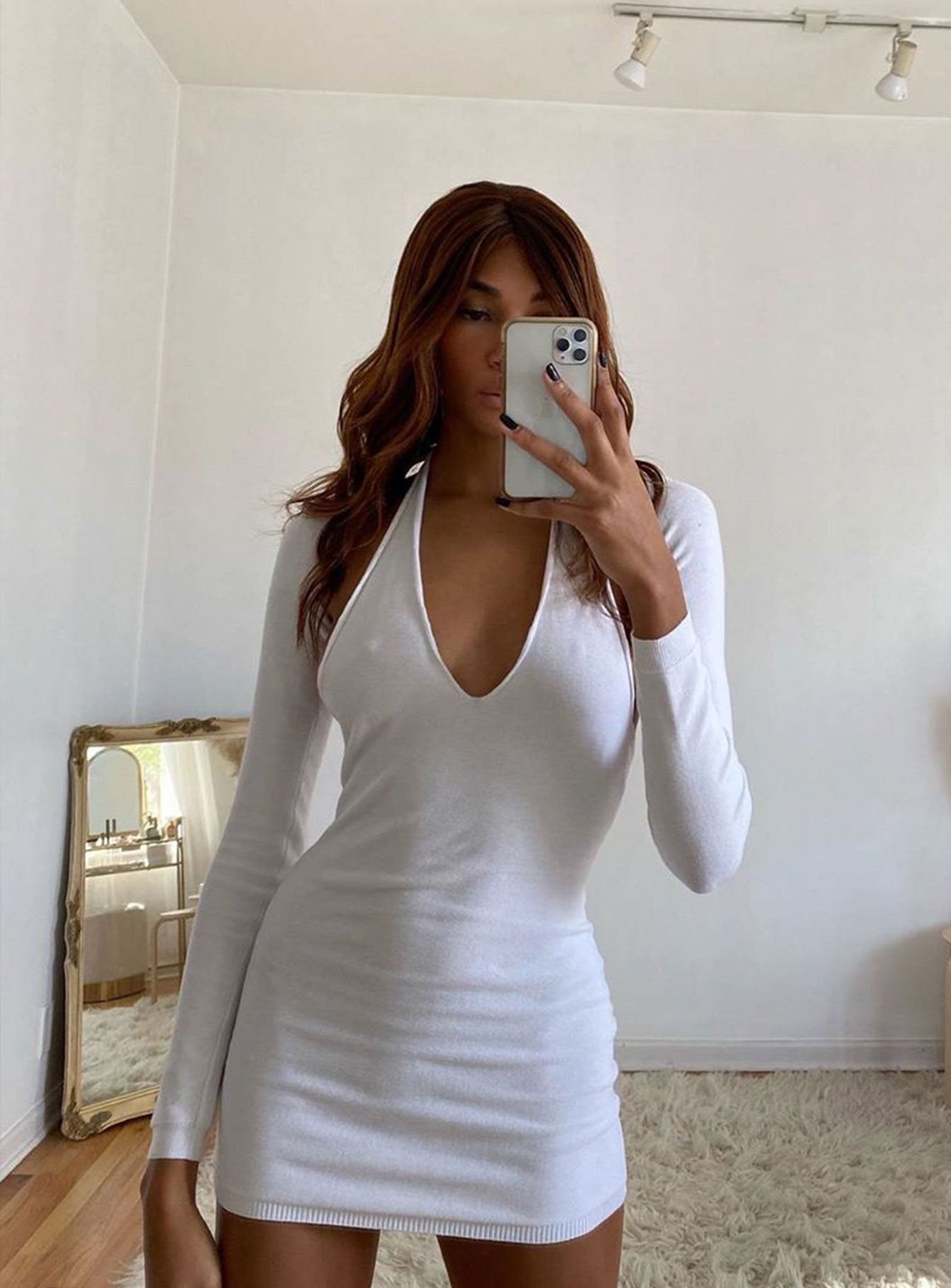 Heavenly Sent Mini Dress White - Image 6