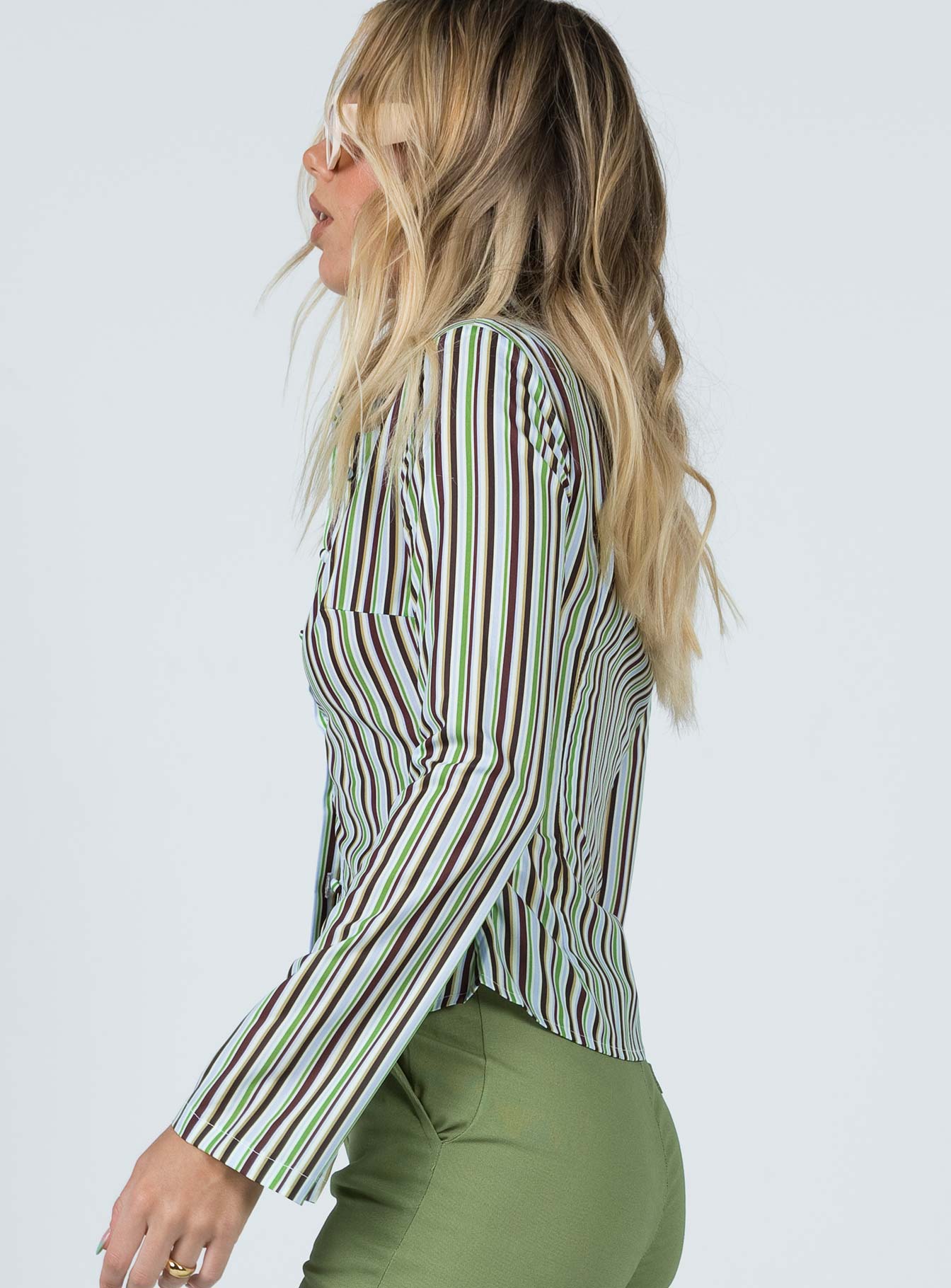 Anni Stripe Shirt Multi - Image 5
