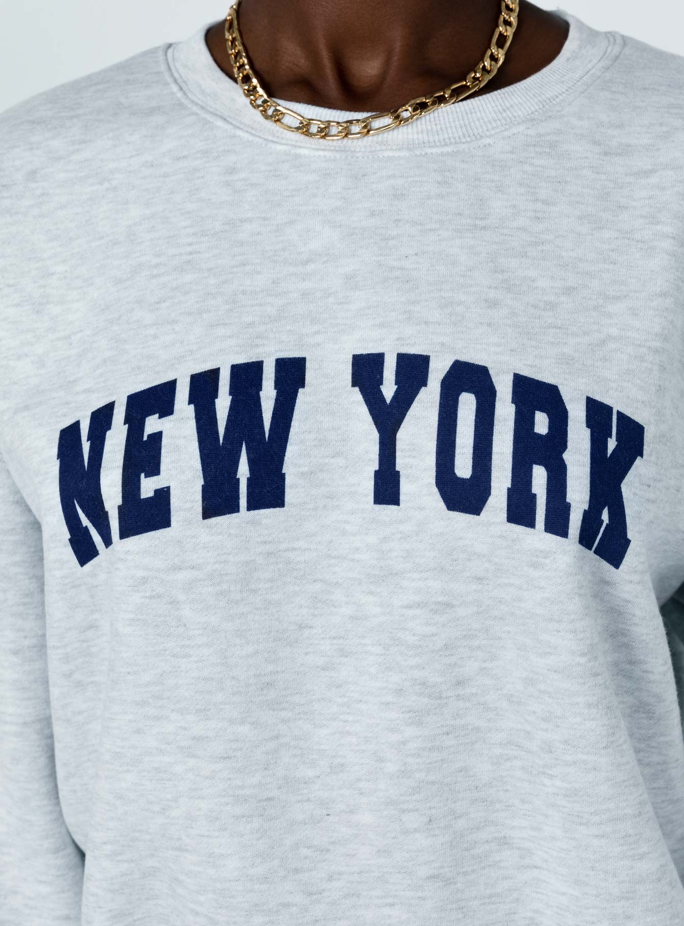 Charlotte Crewneck Sweatshirt Cherub Grey - Image 6