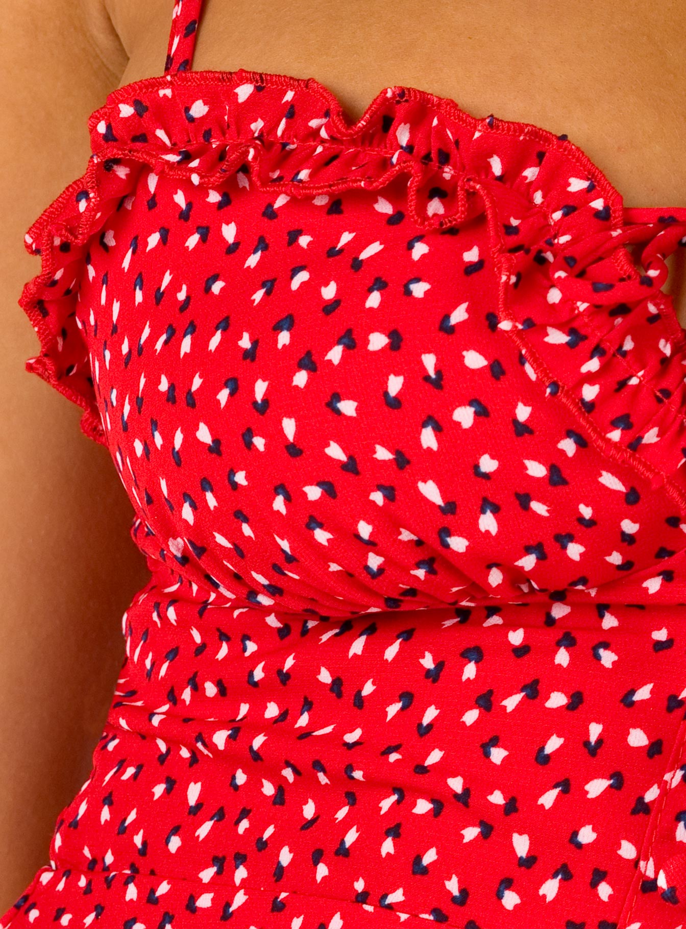 Love Birds Mini Dress Red - Image 10