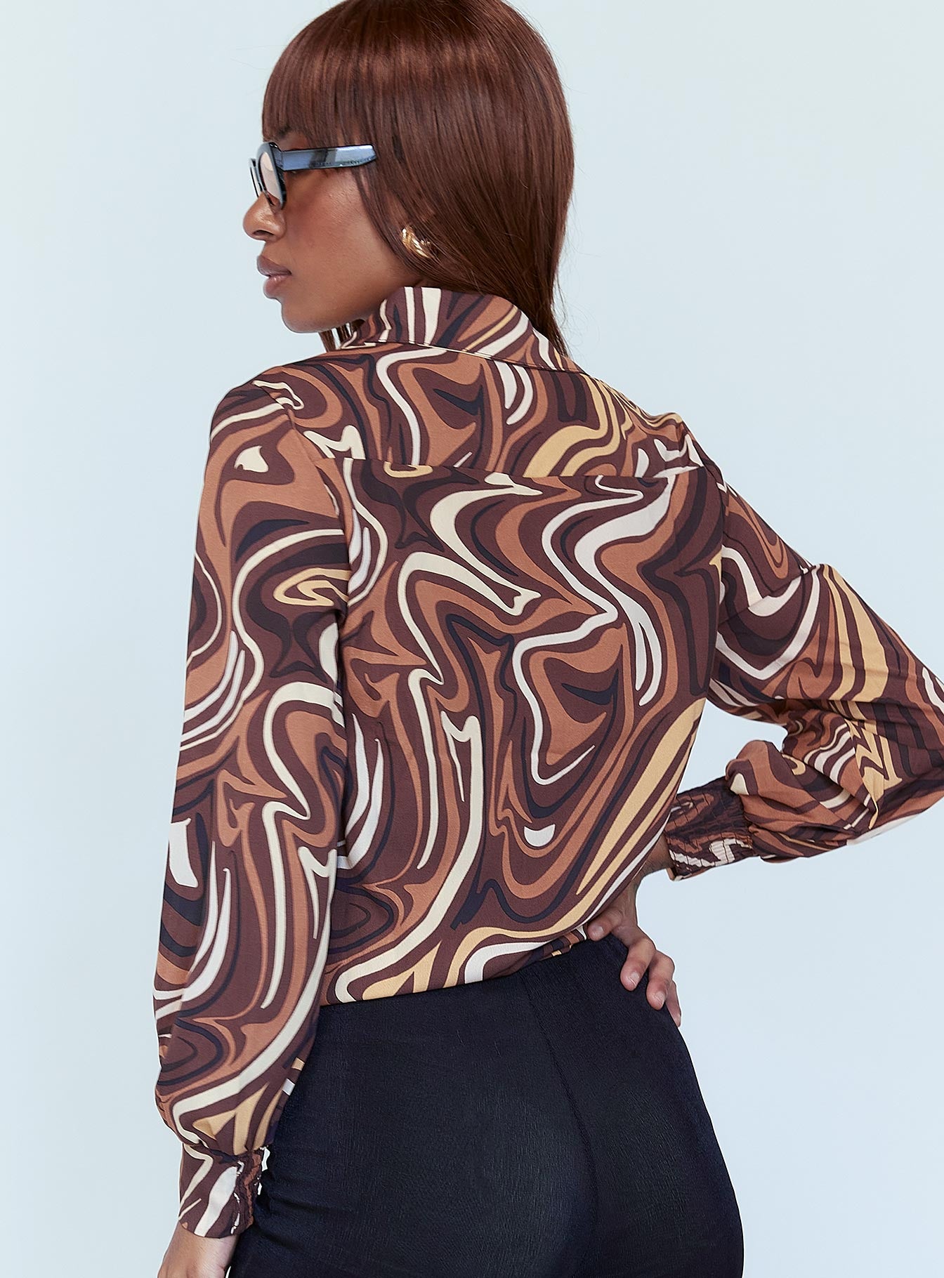 Vesna Shirt Brown - Image 5