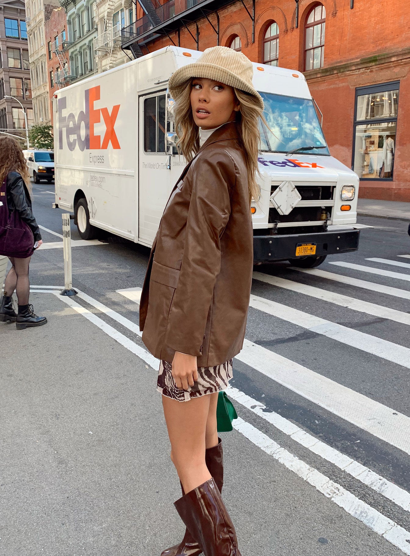 Jocelyn Jacket Dark Brown - Image 11