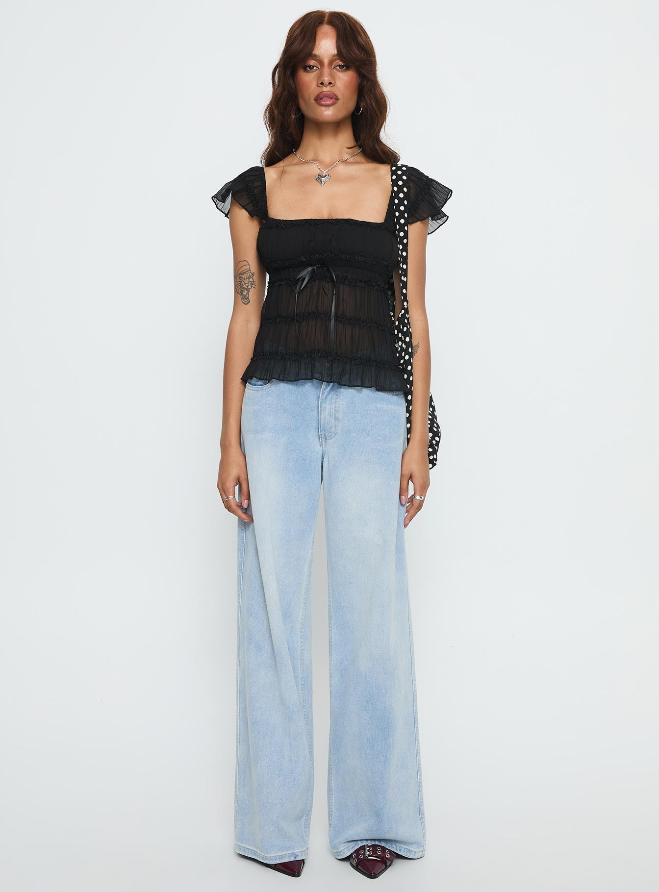 Brighter Than Stars Tiered Top Black - Image 6