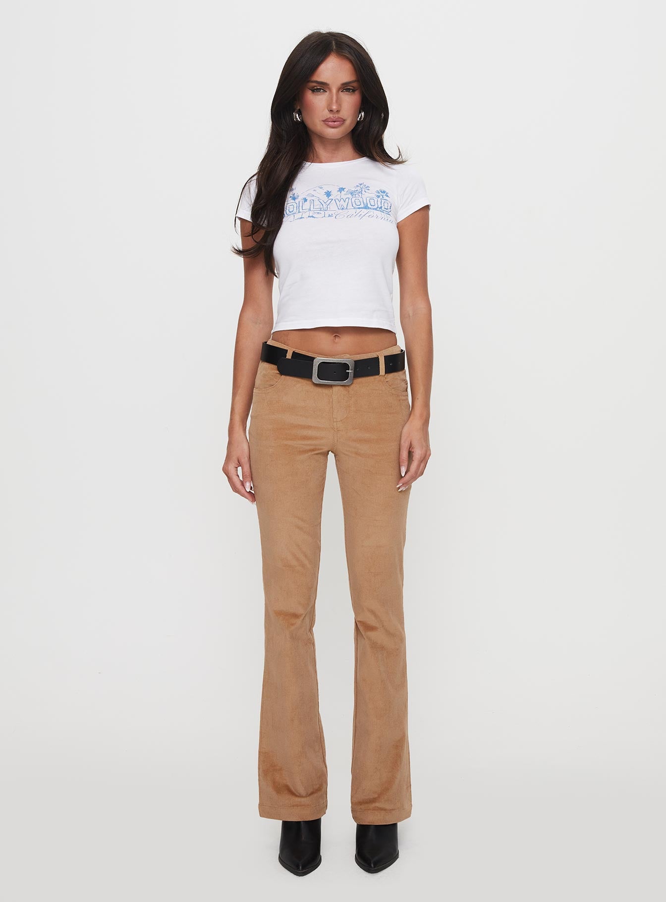 Troubadour Low Waist Jeans Tan - Image 6