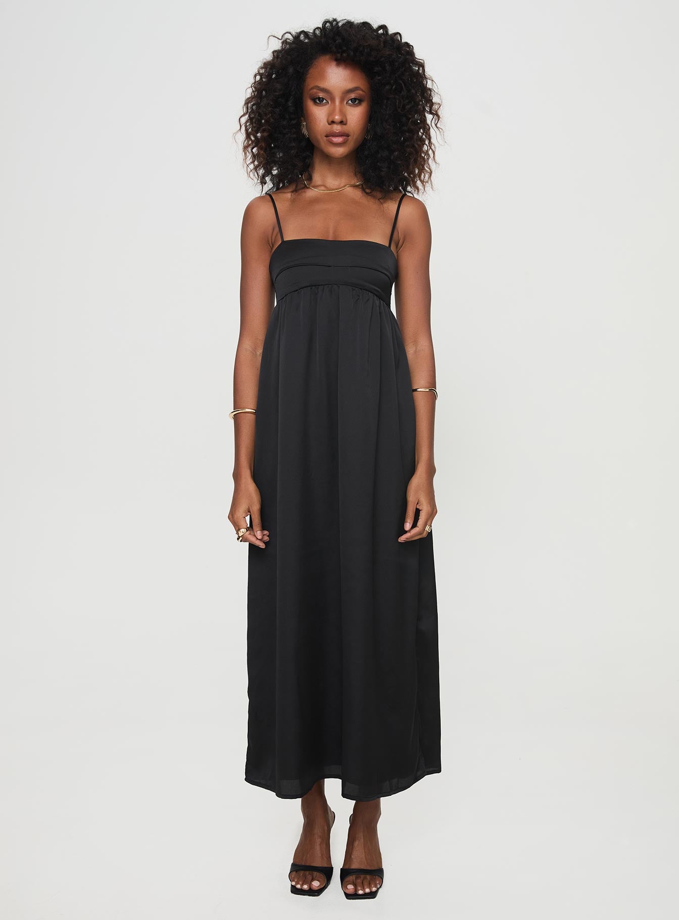Ortega Maxi Dress Black - Image 7