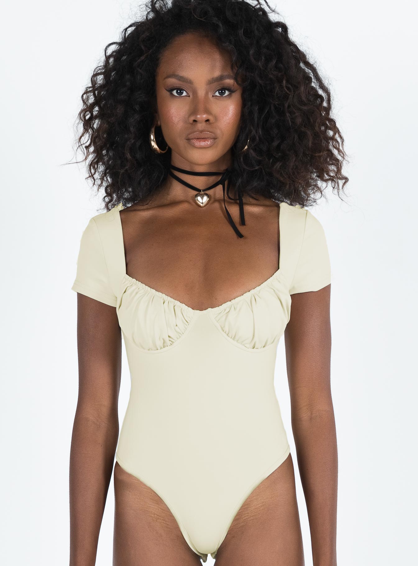Mesha Bodysuit Beige - Image 7