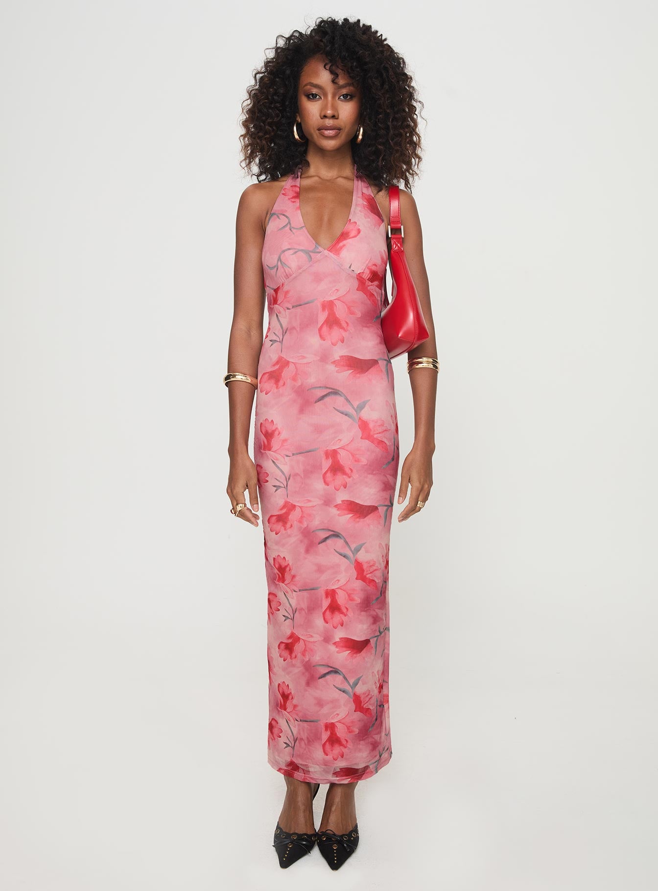 Maillard Halter Maxi Dress Pink - Image 7