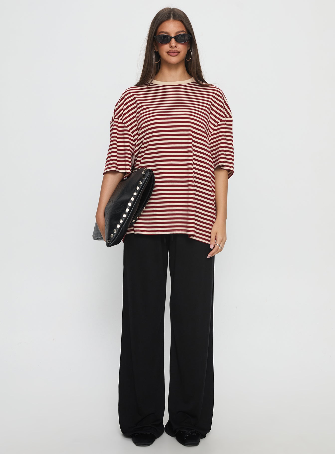 Kieryn Oversized Top Red Stripe - Image 7