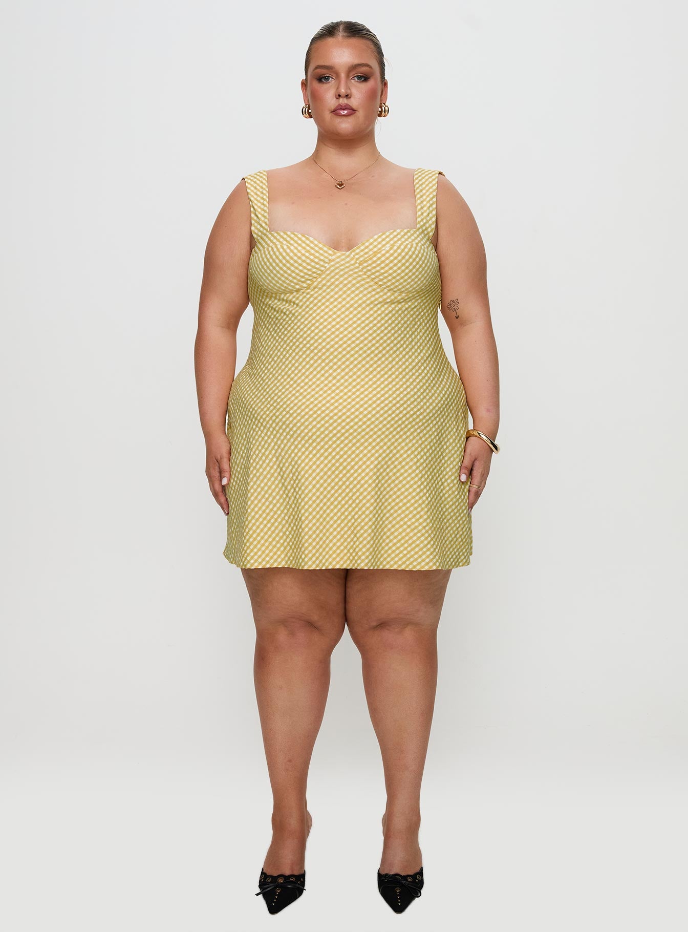 Mcbeath Mini Dress Yellow Curve - Image 7