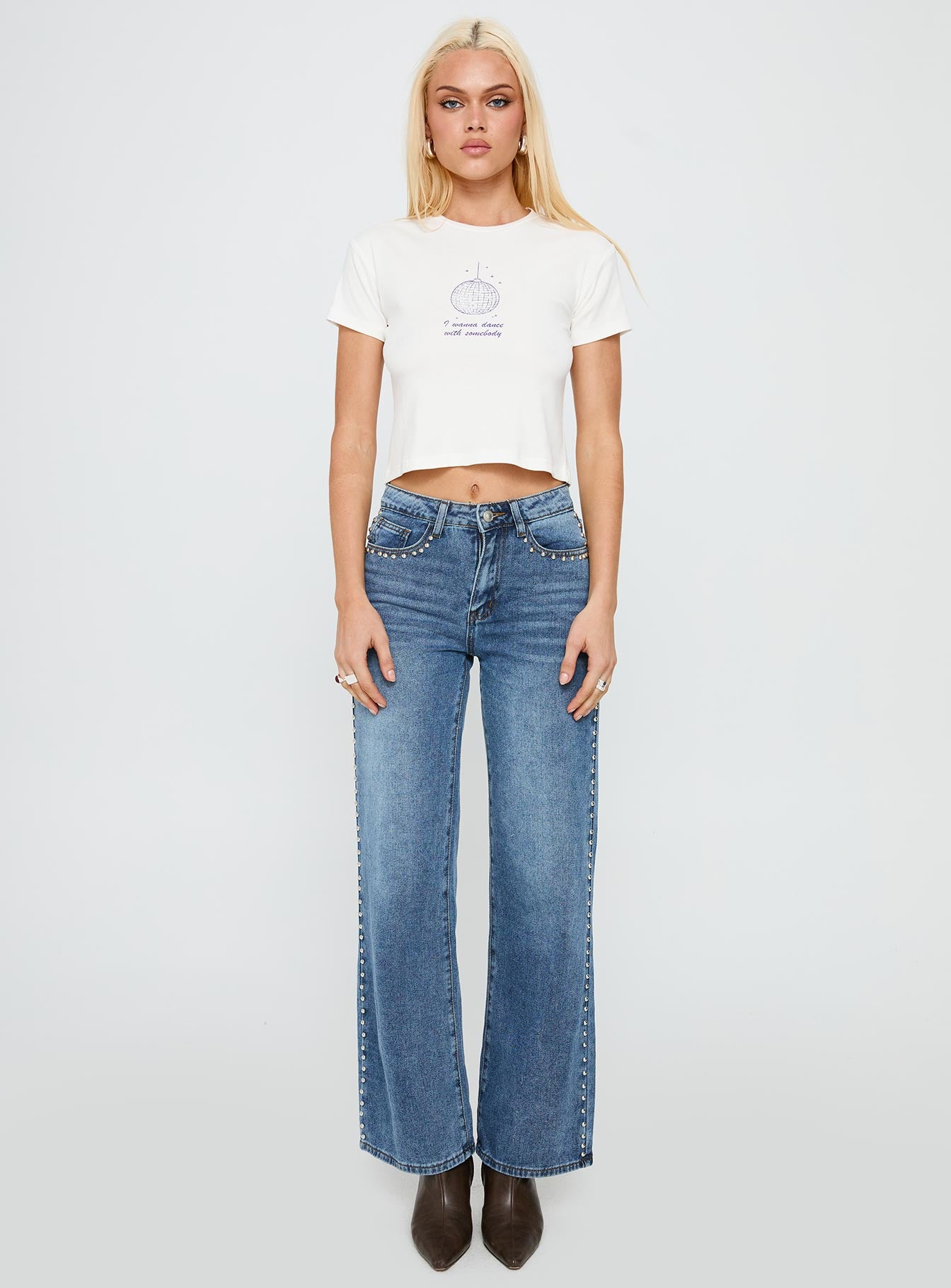 My Girl Graphic Top White - Image 7