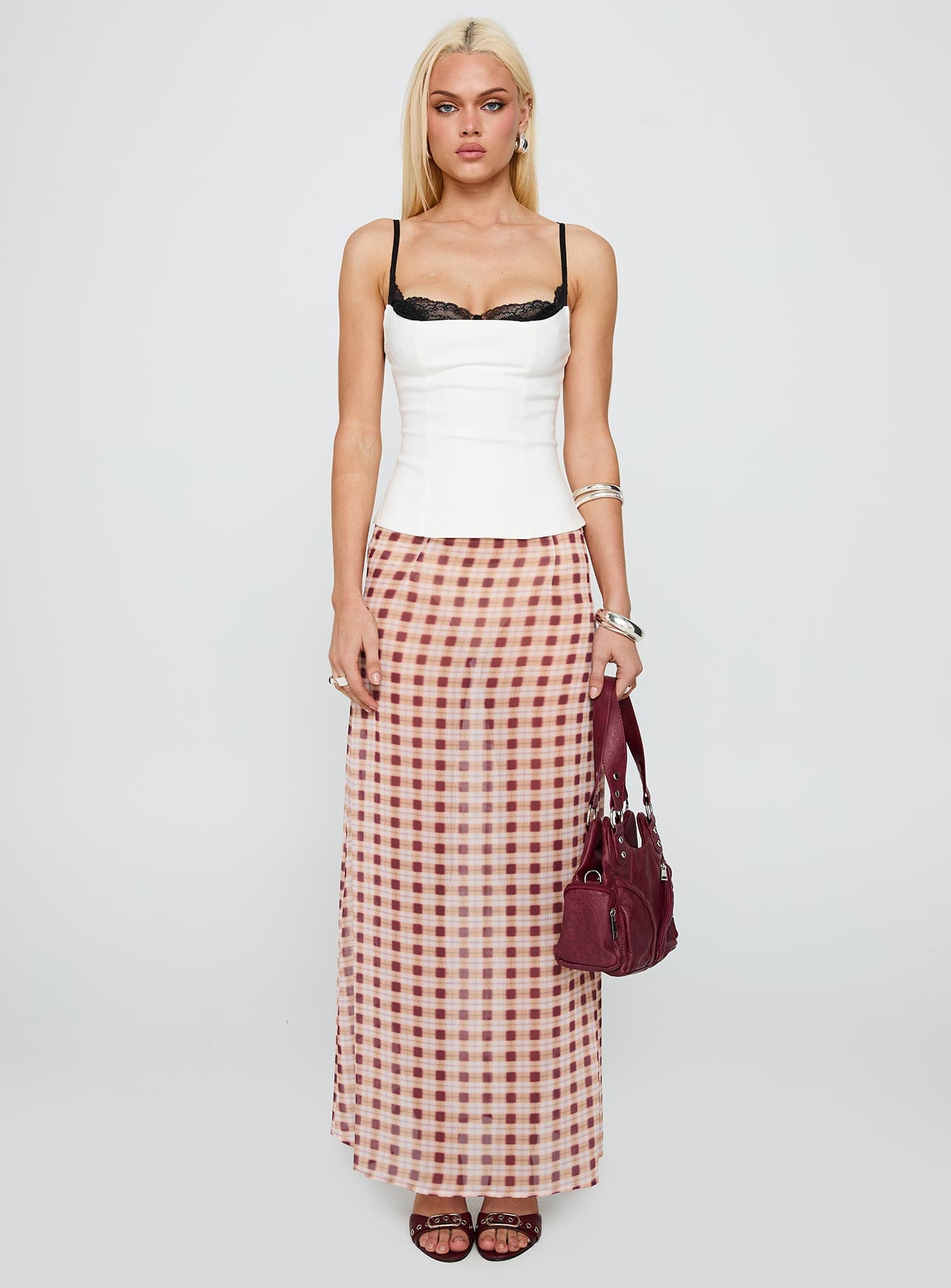 Renaissance Corset Lace Top White / Black - Image 7